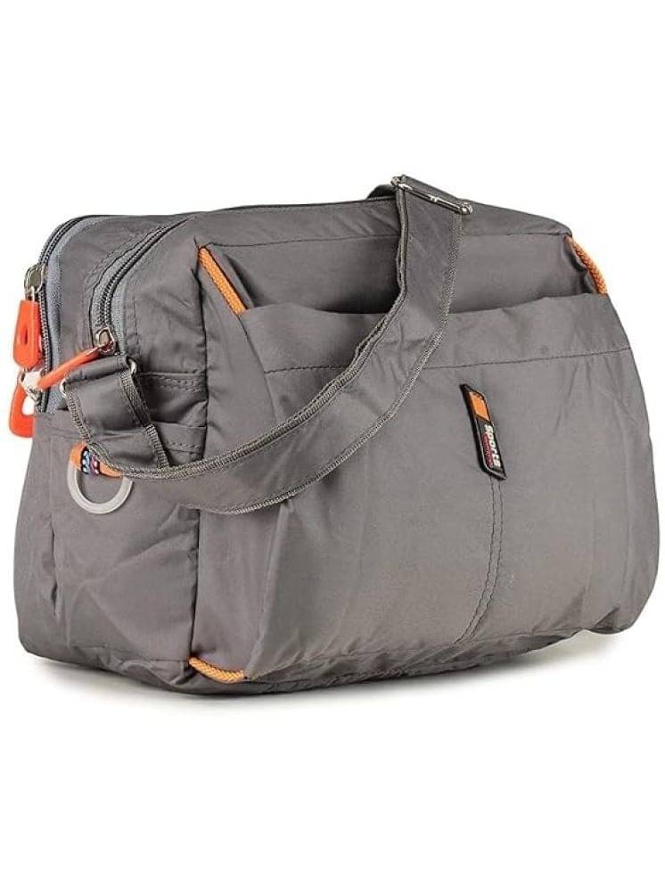     			Raylan Grey Solid Messenger Bag