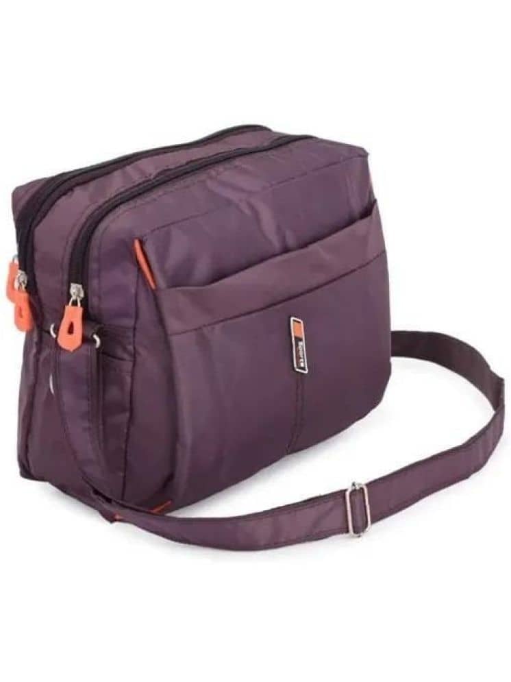 Raylan Purple Solid Messenger Bag - Handbags | Buy online on ZillyBuy