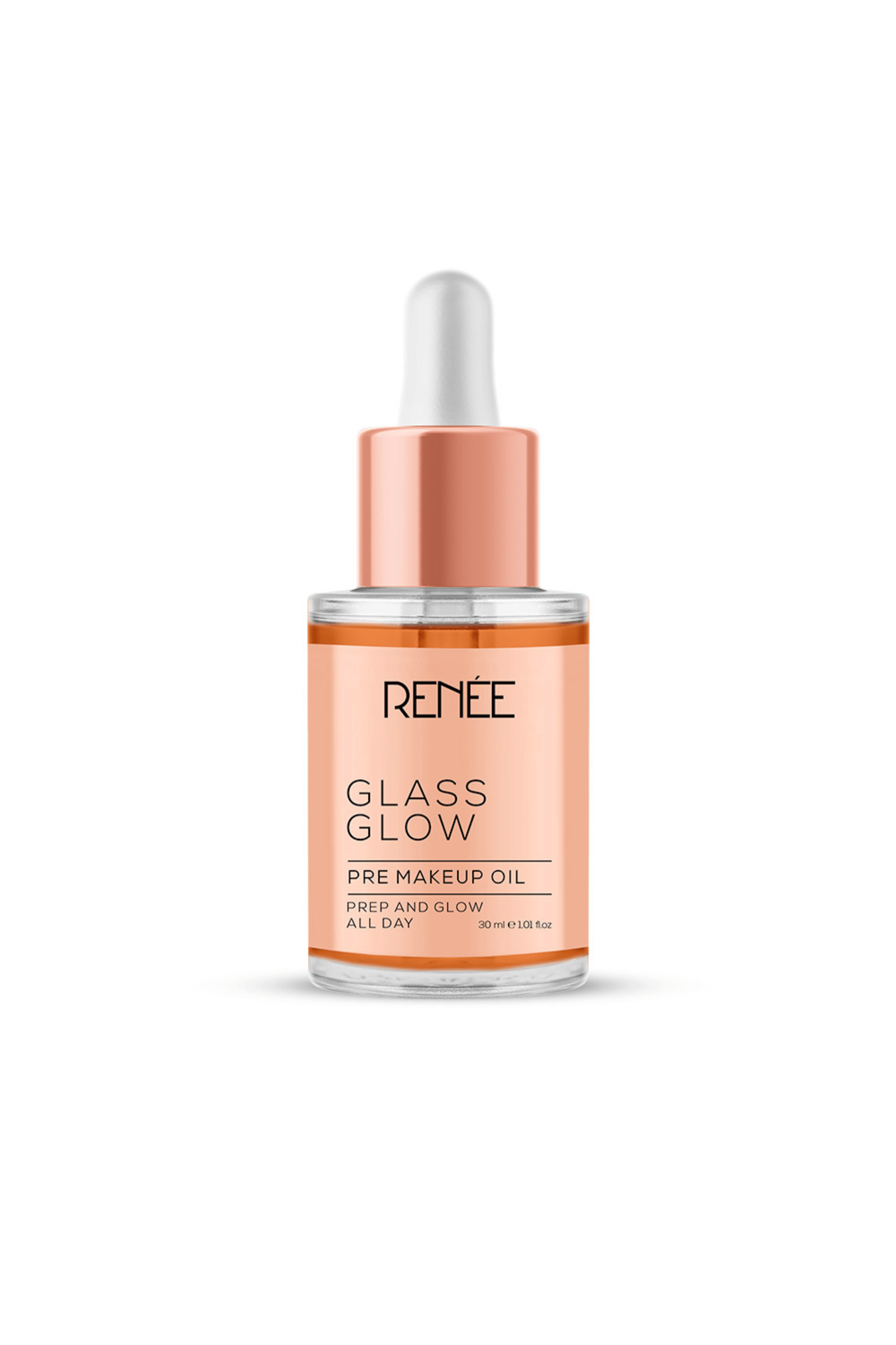 RENEE Glass Glow Pre Make Up Oil Hydrating, Lightweight & Radiant Skin Boost, 30ml     			RENEE Glass Glow Pre Make Up Oil Hydrating, Lightweight & Radiant Skin Boost, 30ml