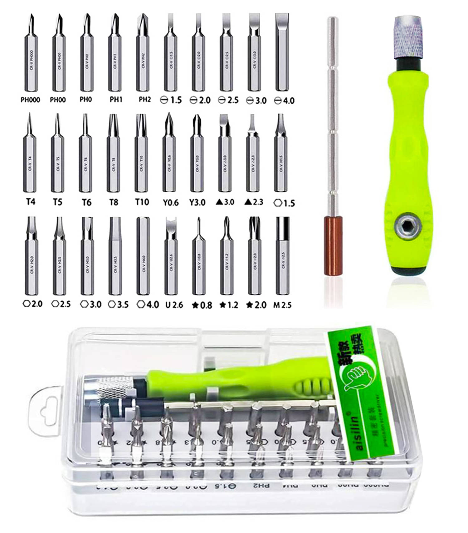 Retailstore Multipurpose 32-in-1 Mini Screwdrivers Kit For Mobile, laptop, Toys, 32 Pcs Screwdriver Set Retailstore Multipurpose 32-in-1 Mini Screwdrivers Kit For Mobile, laptop, Toys, 32 Pcs Screwdriver Set