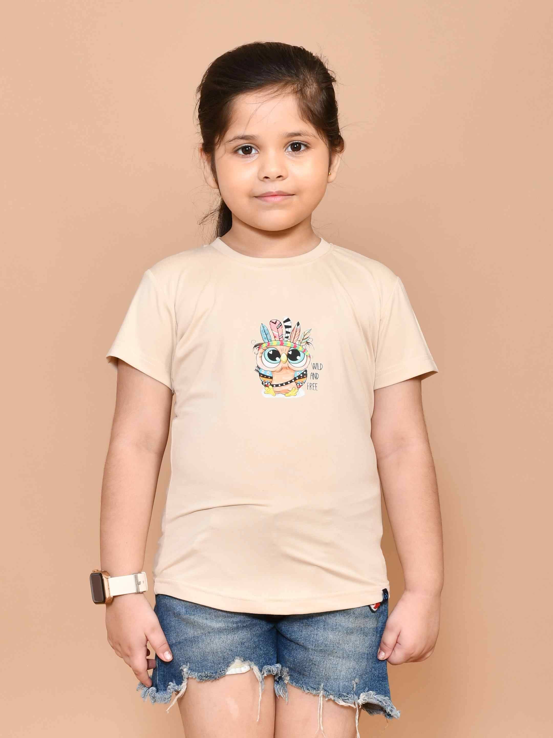    			SKYKNIT Pack of 1 Girls 100% Cotton Top ( Peach )