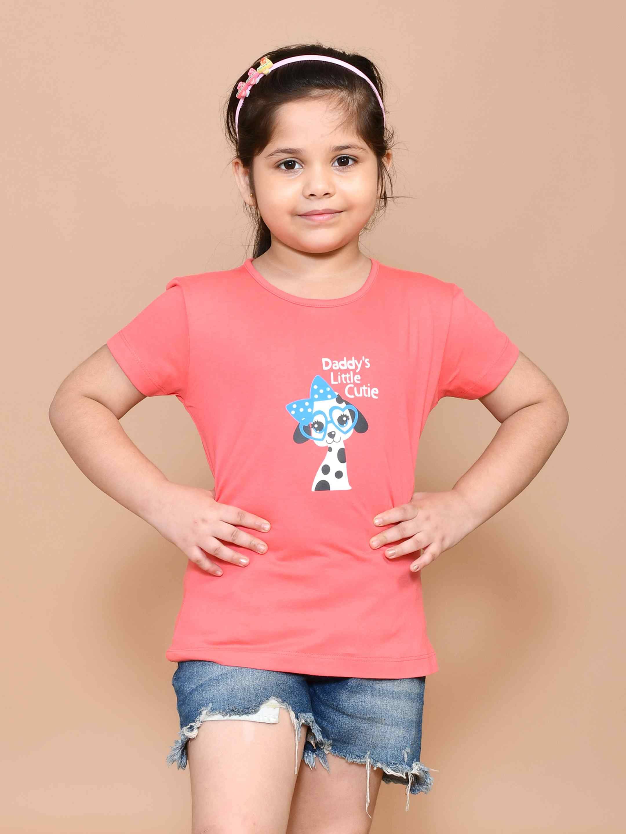     			SKYKNIT Pack of 1 Girls 100% Cotton Top ( Pink )