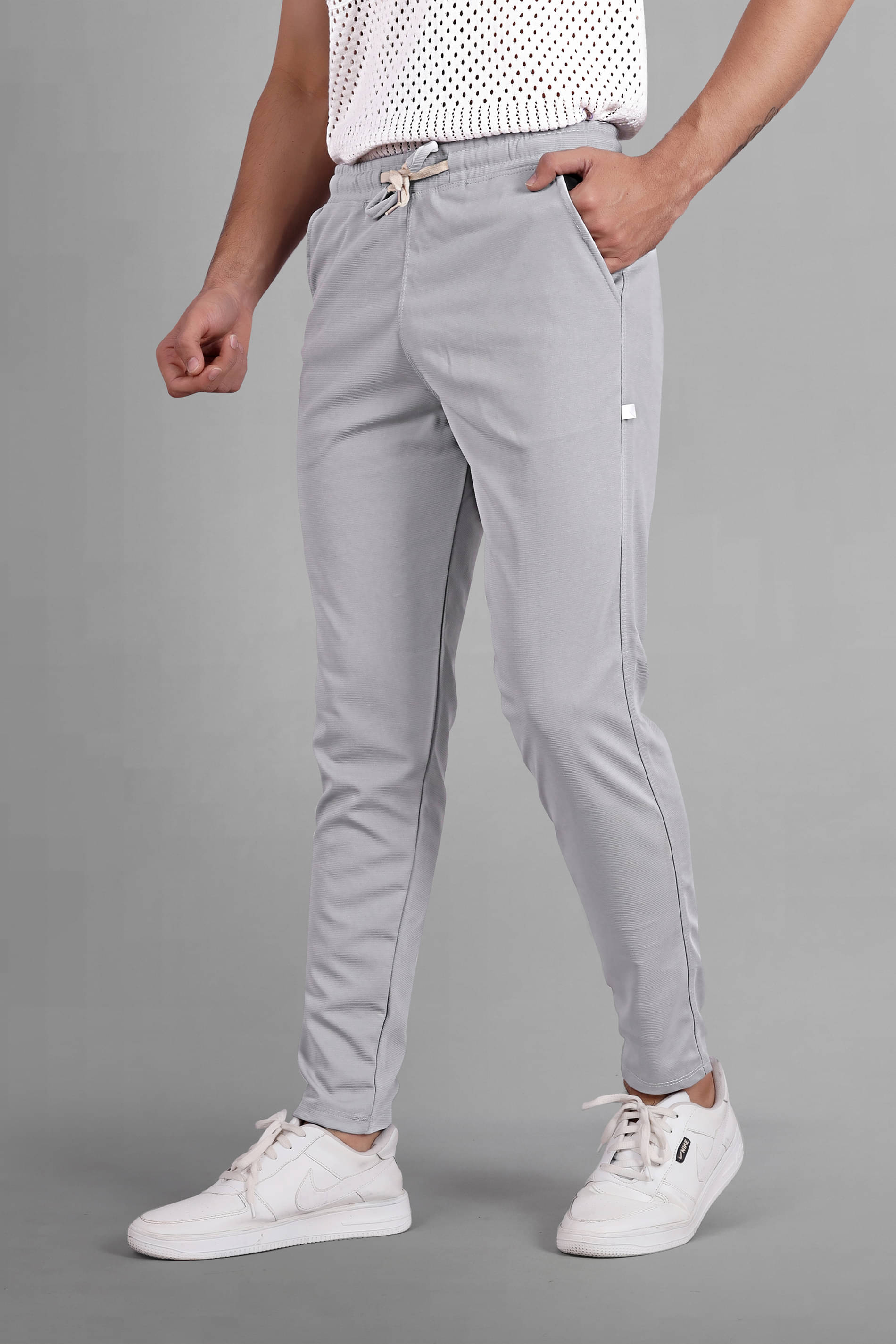     			Septem Grey Cotton Blend Men's Sports Trackpants ( Pack of 1 )