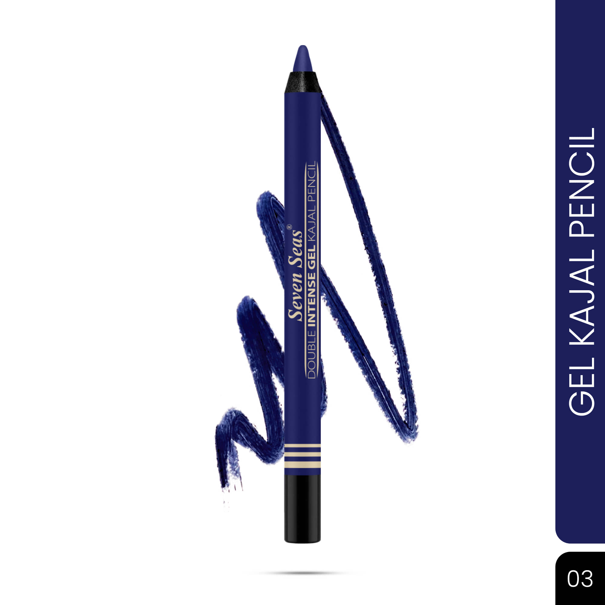 Seven Seas Navy Matte Kajal 2 g Pencil ( Pack of 1 ) - Makeup - Eyes | Buy online on ZillyBuy