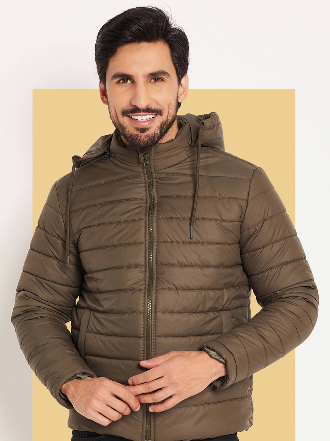 VERO AMORE Polyester Men's Quilted & Bomber Jacket - Olive ( Pack of 1 ) VERO AMORE Polyester Men's Quilted & Bomber Jacket - Olive ( Pack of 1 )