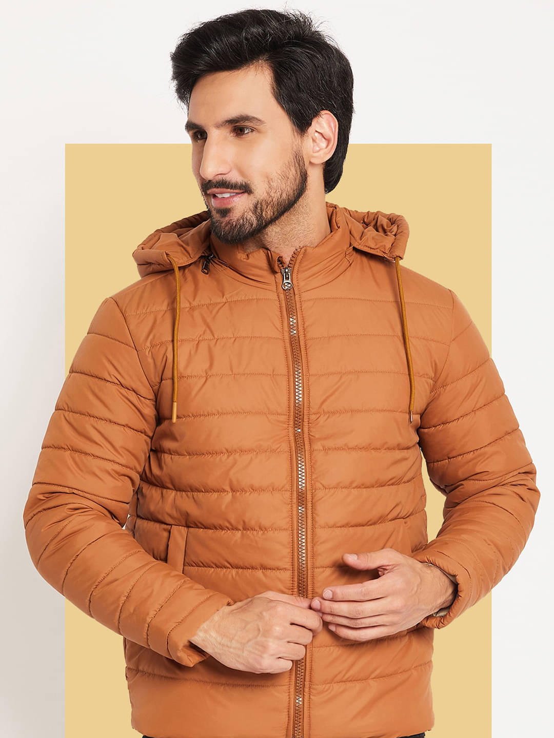 VERO AMORE Polyester Men's Quilted & Bomber Jacket - Brown ( Pack of 1 ) VERO AMORE Polyester Men's Quilted & Bomber Jacket - Brown ( Pack of 1 )