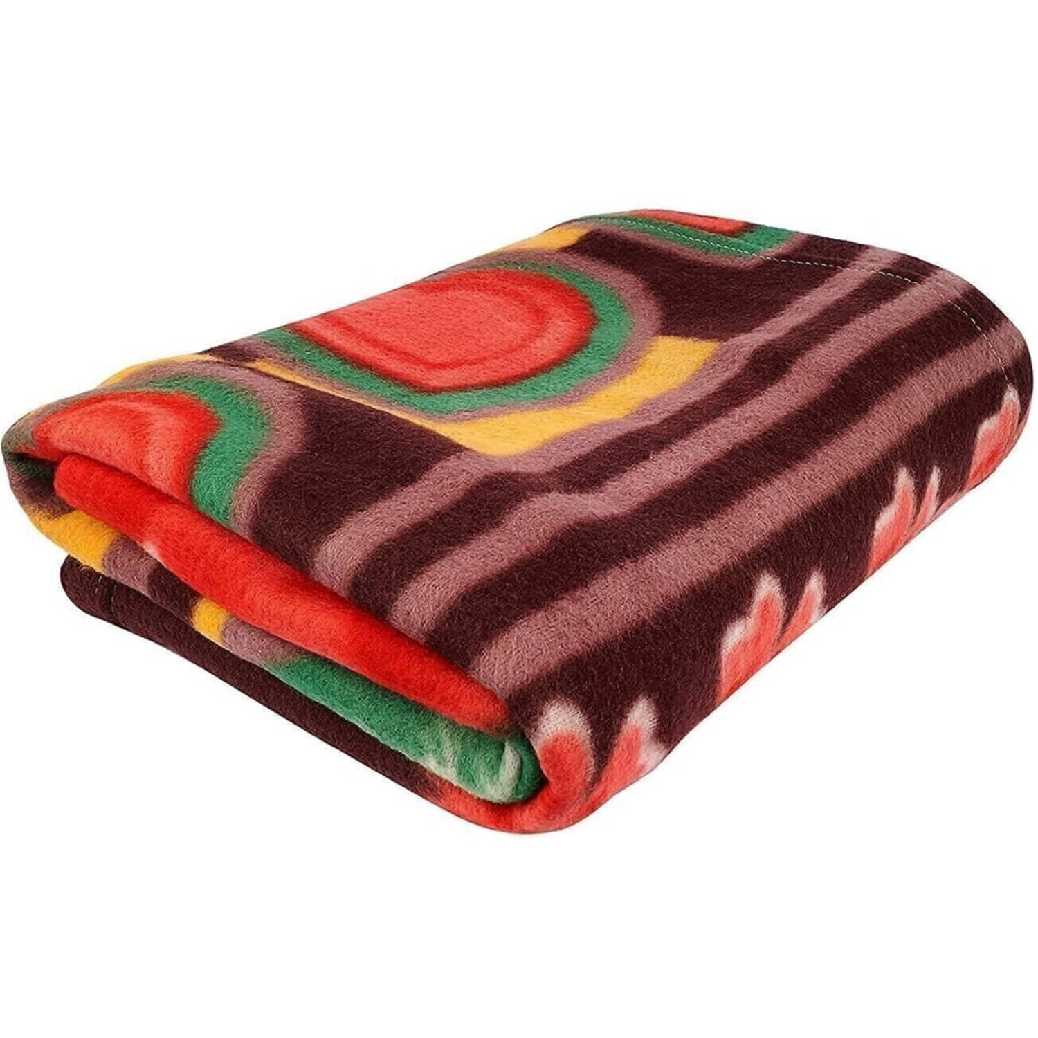 Wholesale india Fleece Floral Single Bed Blanket ( 220 cm x 150 cm ) - Multi ( Pack of 1 )