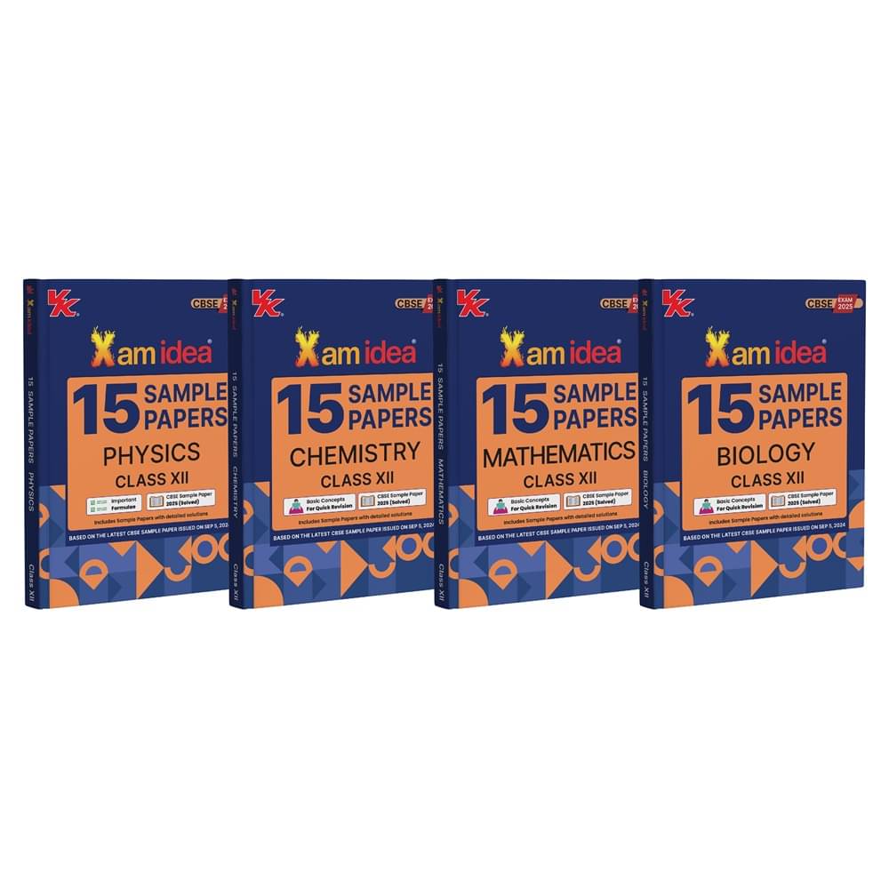 Xam idea Sample Papers Bundle Set of 4 Books (Physics, Chemistry, Mathematics, Biology) Class 12 for 2025 Board Exam | Xam idea Sample Papers Bundle Set of 4 Books (Physics, Chemistry, Mathematics, Biology) Class 12 for 2025 Board Exam |