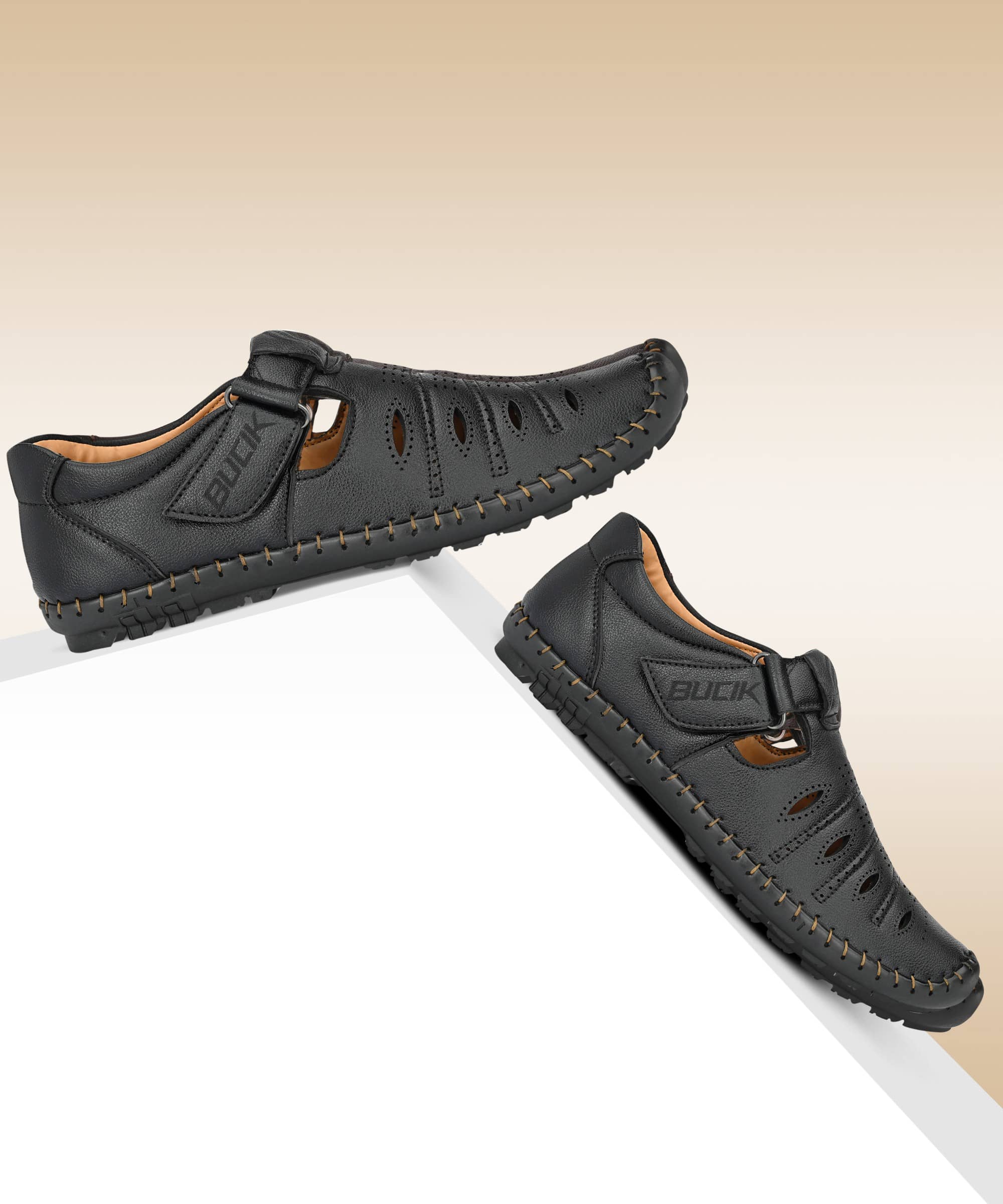 Bucik - Black Men's Sandals