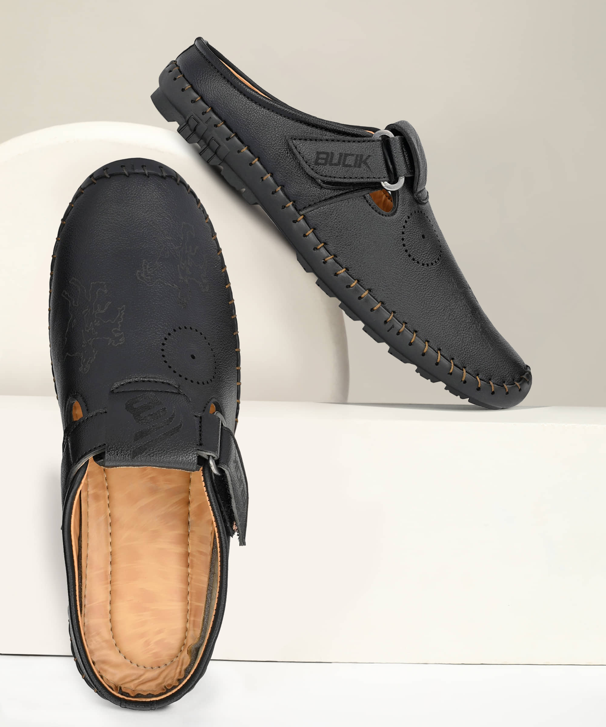 Bucik - Black Men's Sandals