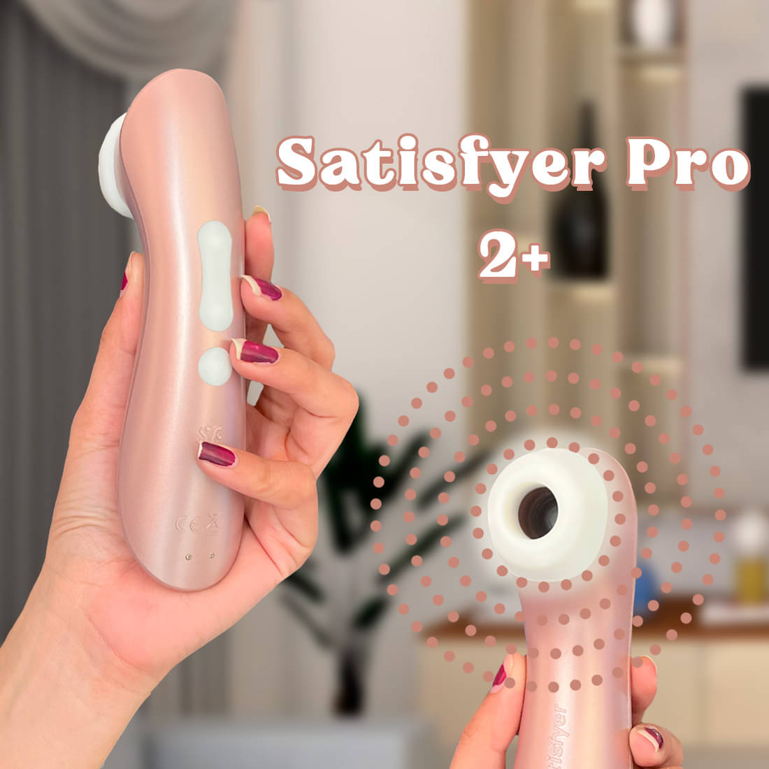     			Calmras Satisfyer Pro 2+ Portable Manual Massager