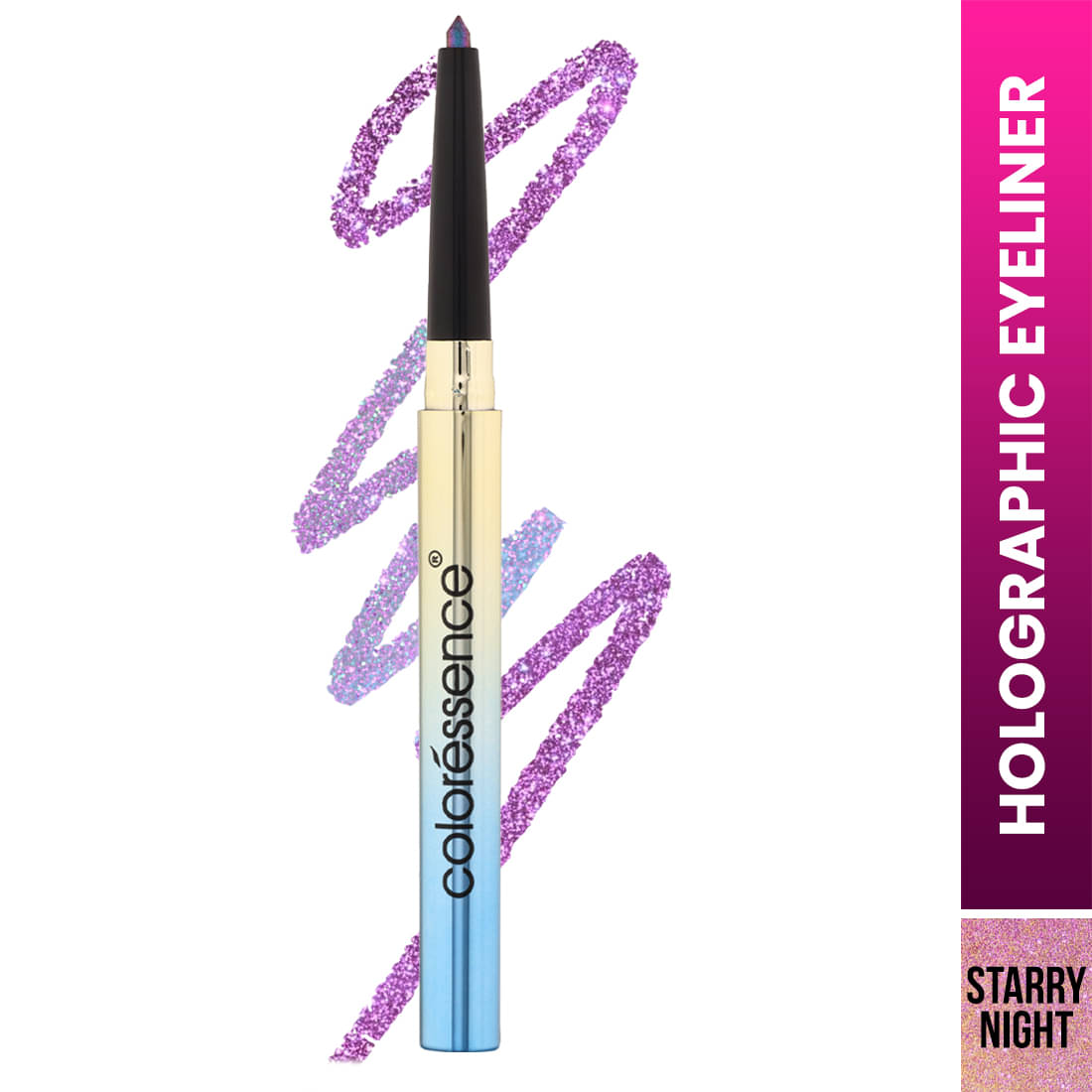     			Coloressence 2D Holographic Eyeliner-Starry Night (Purple)-0.35gm