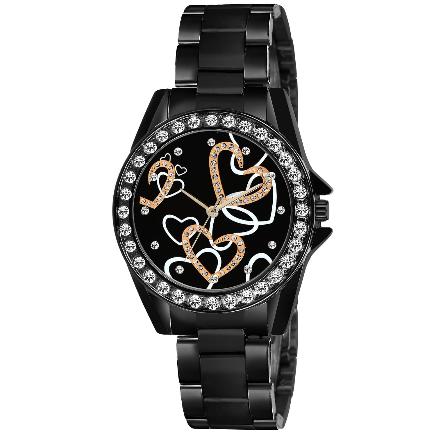     			Cosmic Black Metal Analog Womens Watch
