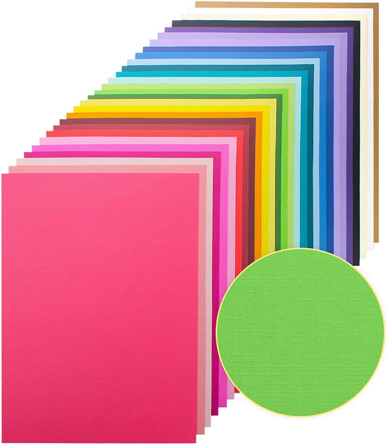     			ECLET 40 pcs Color A4 Medium Size Sheets (10 Sheets Each Color) Art and Craft Paper Double Sided Colored set 75