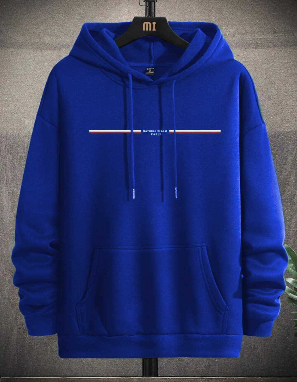 ELBATROSS Fleece Hooded Men's Sweatshirt - Blue ( Pack of 1 ) ELBATROSS Fleece Hooded Men's Sweatshirt - Blue ( Pack of 1 )