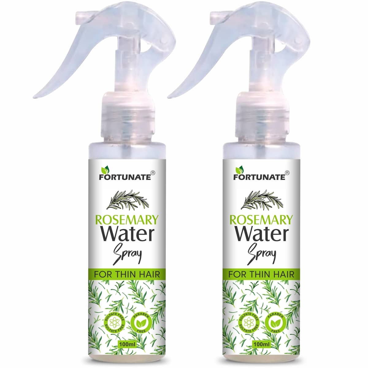 Fortunate Organic Rosemary Water For Hair Repair Hair Sprays 200 mL Pack of 2