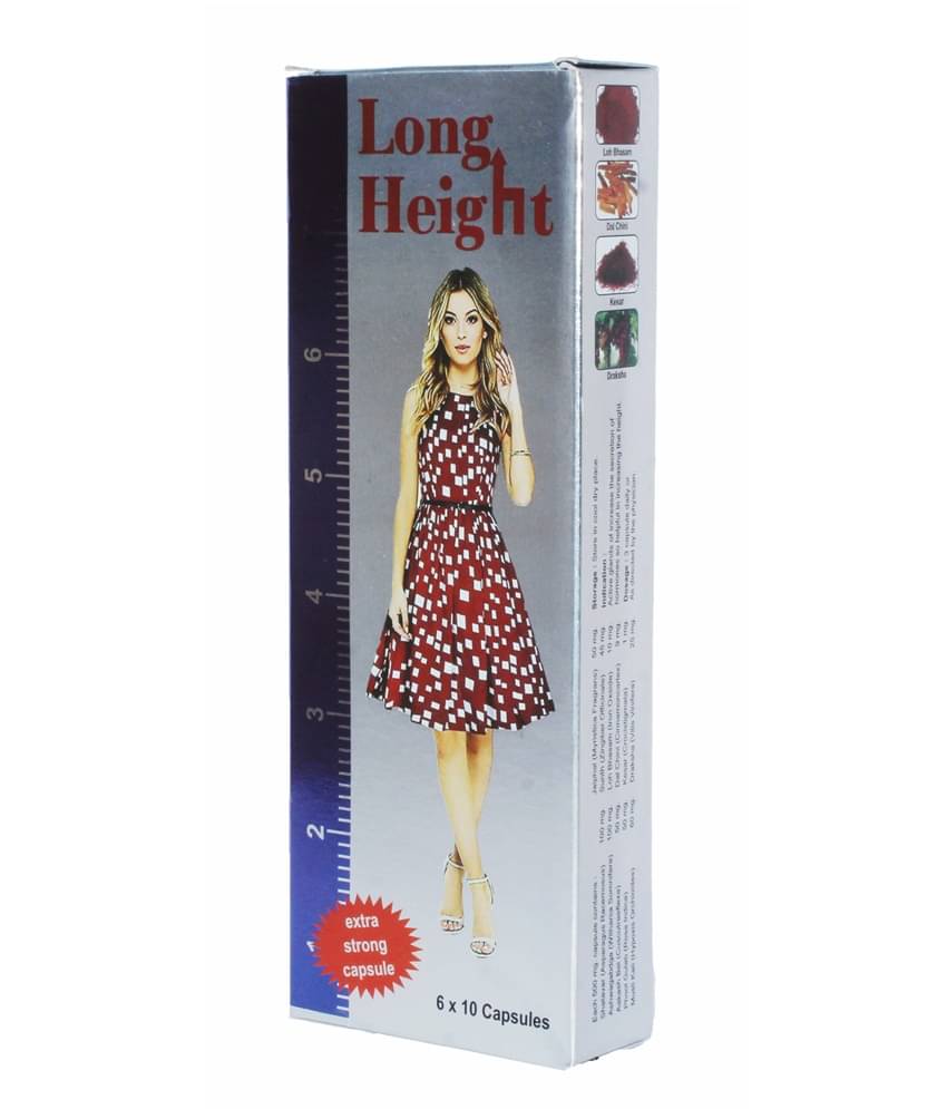 G & G Pharmacy Long Height (Increase Height Naturally) Capsule 60 no.s Unflavoured Single Pack G & G Pharmacy Long Height (Increase Height Naturally) Capsule 60 no.s Unflavoured Single Pack