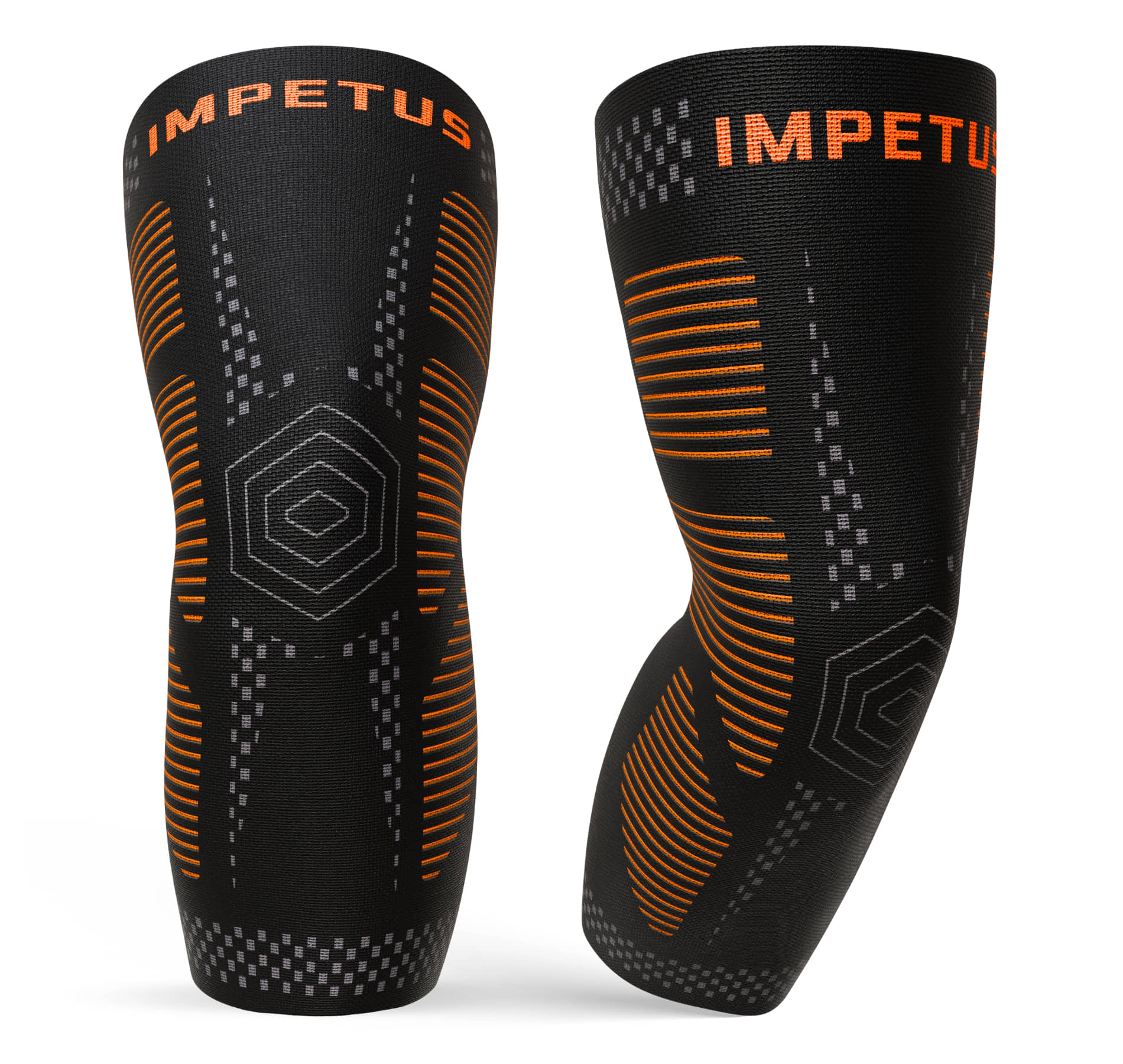 Impetus Black Knee Support ( Pack of 1 ) - Sports and Fitness Equipment | Buy online on ZillyBuy