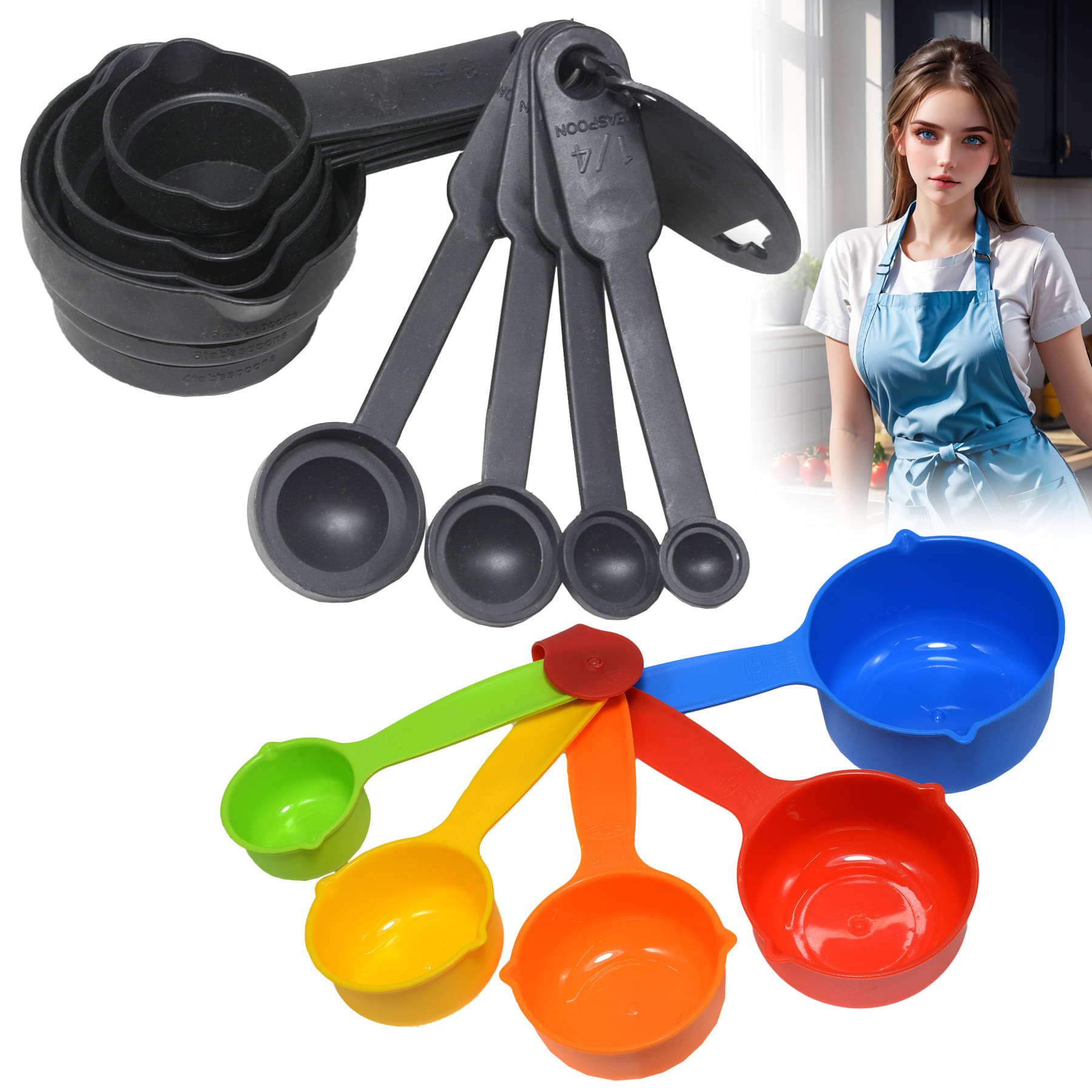 JMALL Measuring Cups & Spoons Set ( Pack of 13 ) JMALL Measuring Cups & Spoons Set ( Pack of 13 )