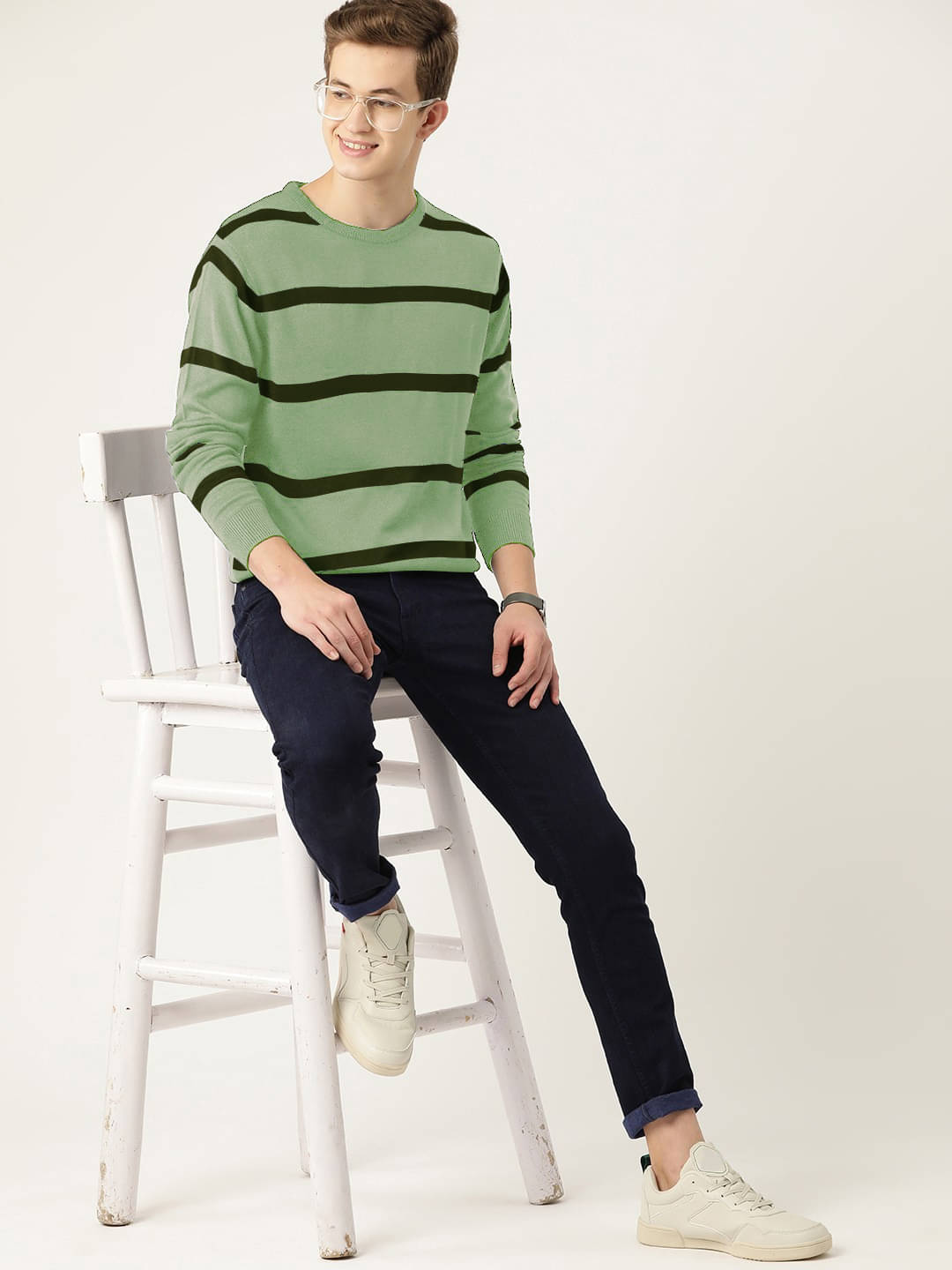 Merriment Woollen Blend Round Neck Men's Full Sleeves Pullover Sweater - Green ( Pack of 1 )     			Merriment Woollen Blend Round Neck Men's Full Sleeves Pullover Sweater - Green ( Pack of 1 )