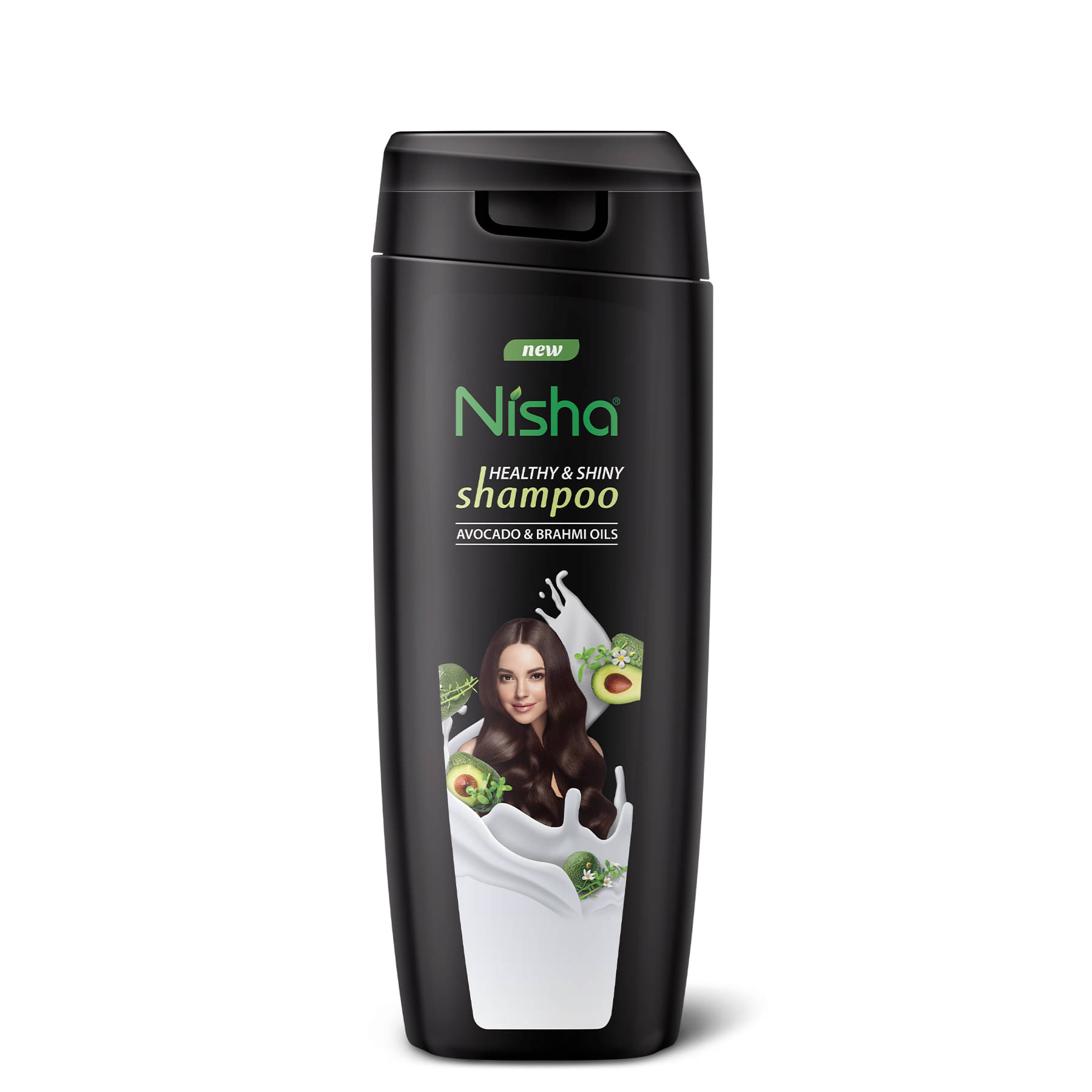Nisha Healthy & Shiny Shampoo for Women Men 340ml, Avocado & Brahmi Shampoo for Strong Beautiful Hair Nisha Healthy & Shiny Shampoo for Women Men 340ml, Avocado & Brahmi Shampoo for Strong Beautiful Hair