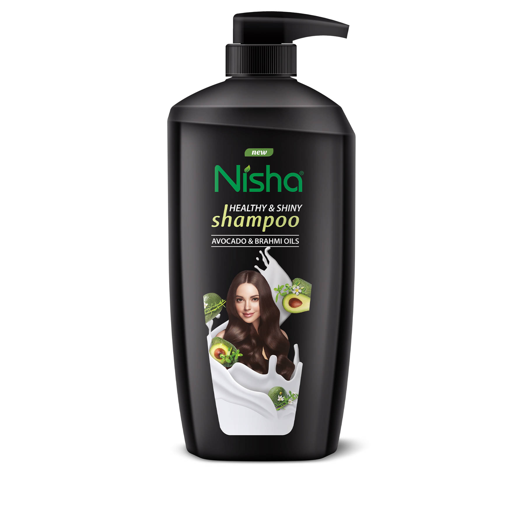     			Nisha Healthy & Shiny Shampoo for Women Men 650ml, Avocado & Brahmi Shampoo for Strong Beautiful Hair