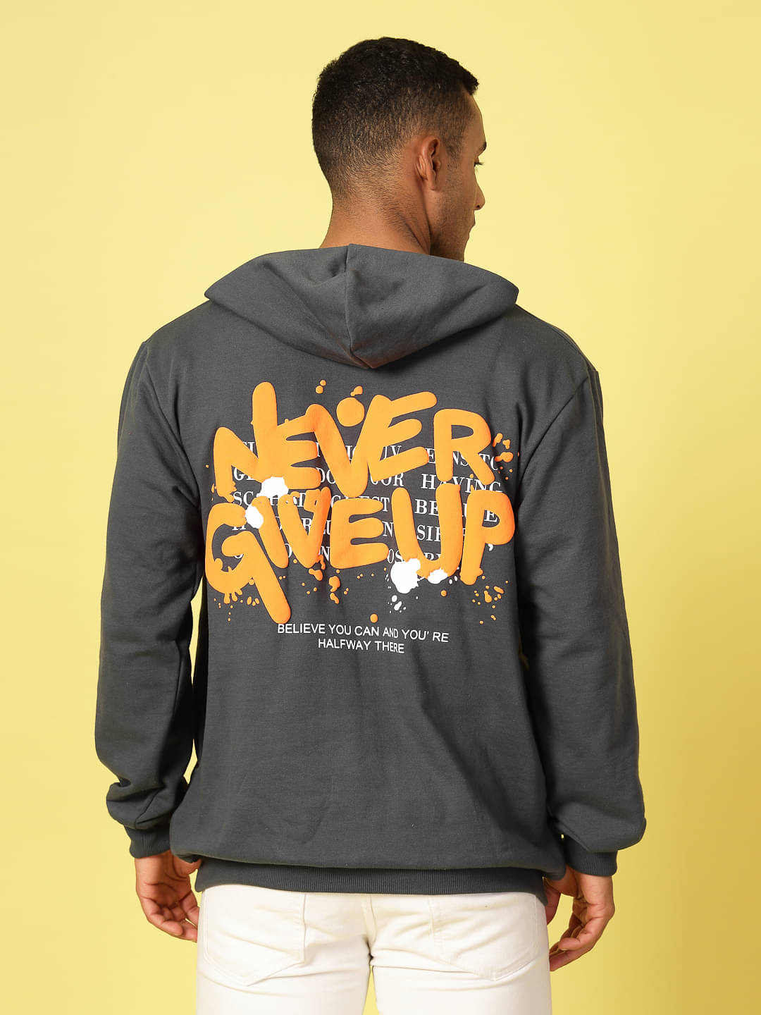     			Rigo Fleece Hooded Men's Sweatshirt - Dark Grey ( Pack of 1 )