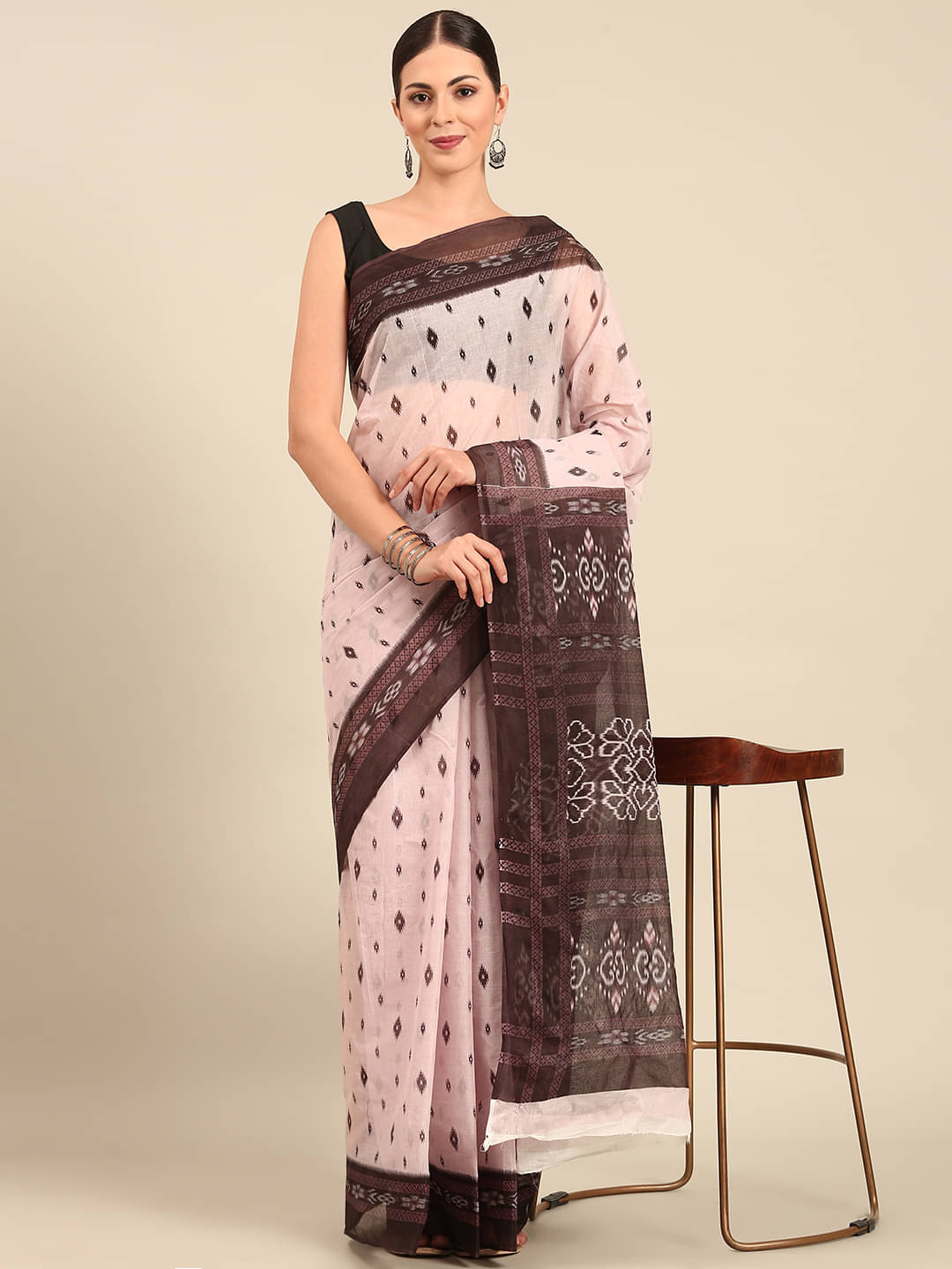 SHANVIKA Cotton Printed Saree Without Blouse Piece ( Pink ) SHANVIKA Cotton Printed Saree Without Blouse Piece ( Pink )