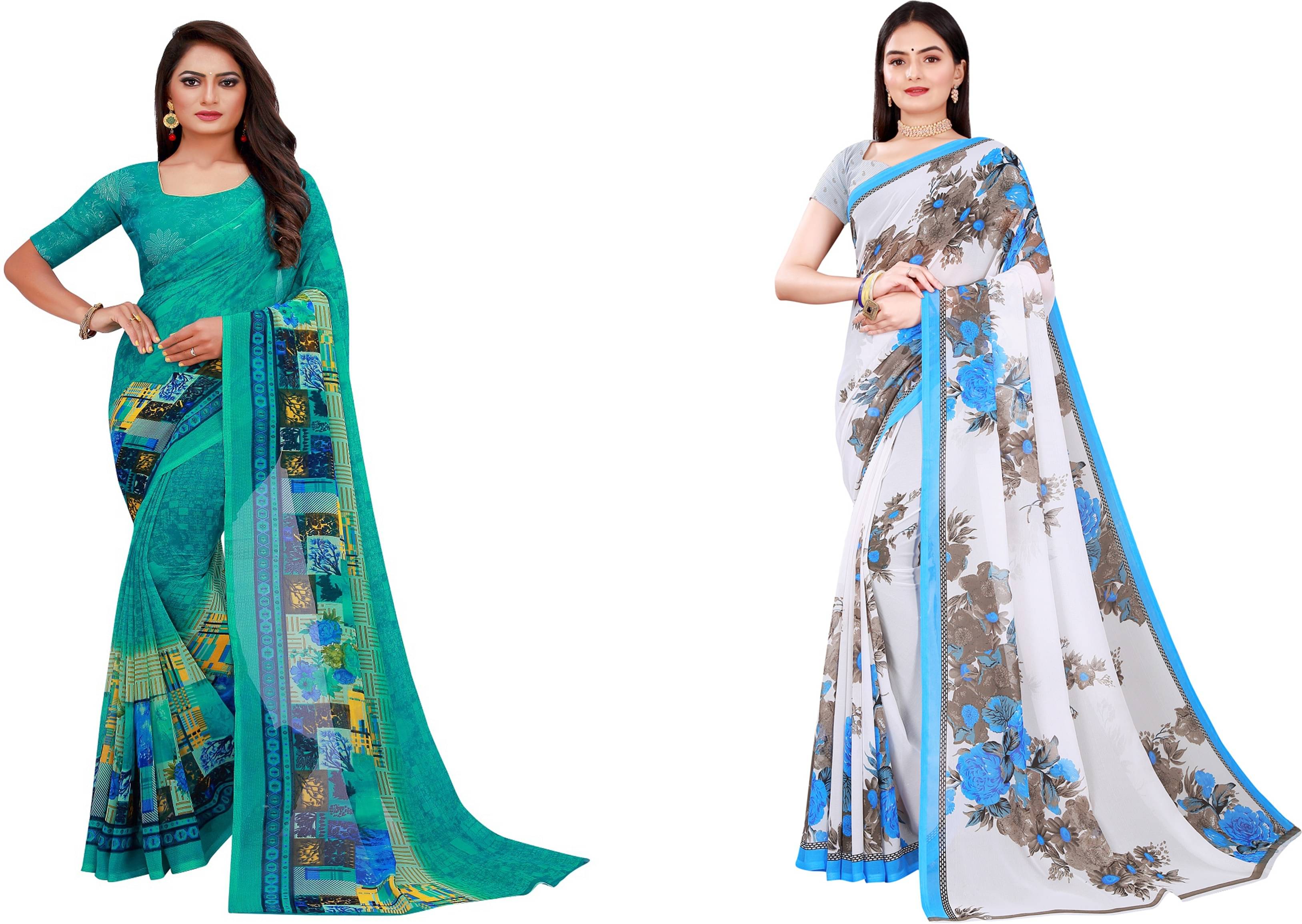 Samai Cotton Silk Printed Saree With Unstitched Blouse Piece ( Multicolor6 ) Samai Cotton Silk Printed Saree With Unstitched Blouse Piece ( Multicolor6 )