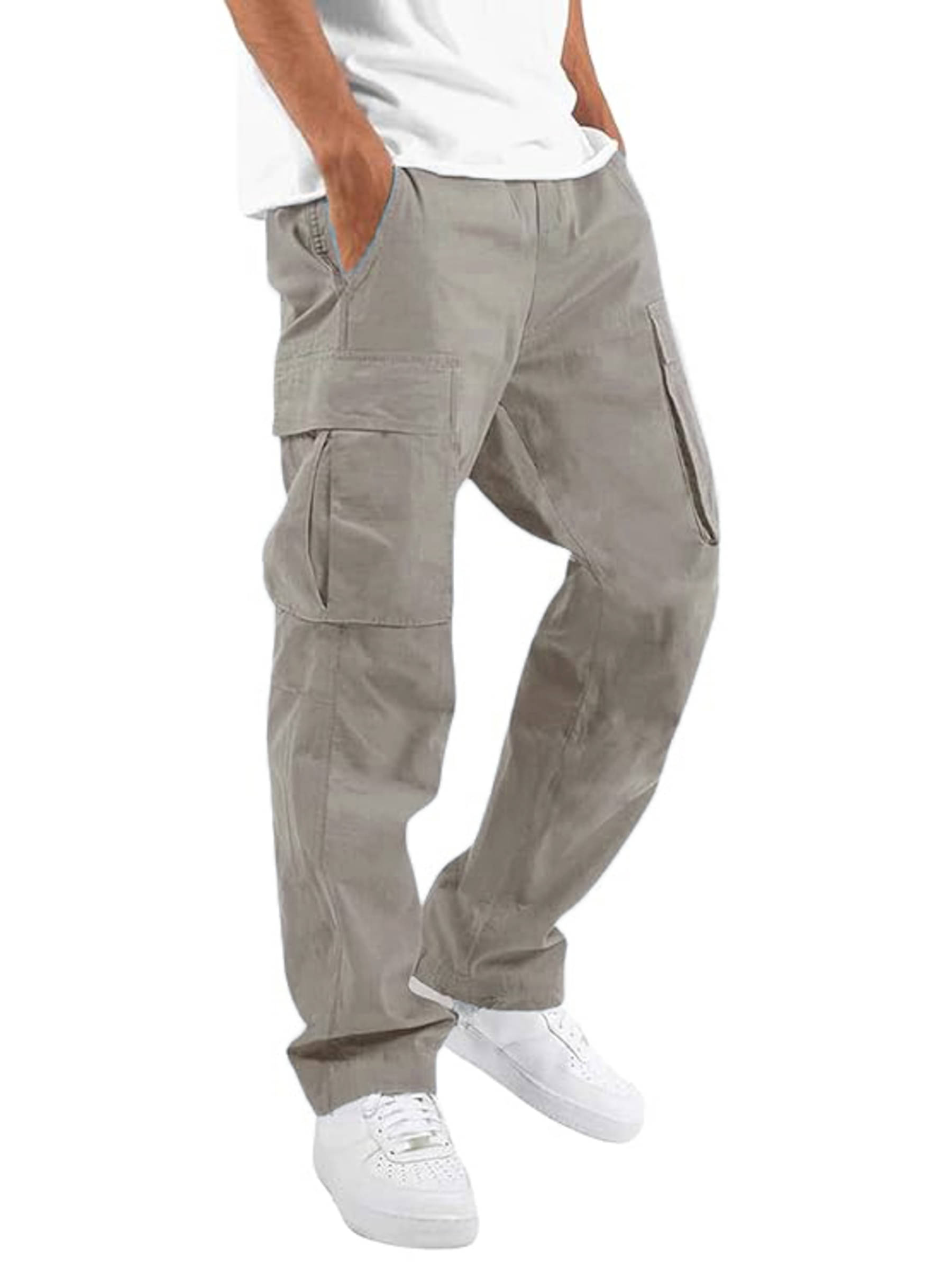     			Shine n Show Regular Flat Men's Cargos - Light Grey ( Pack of 1 )