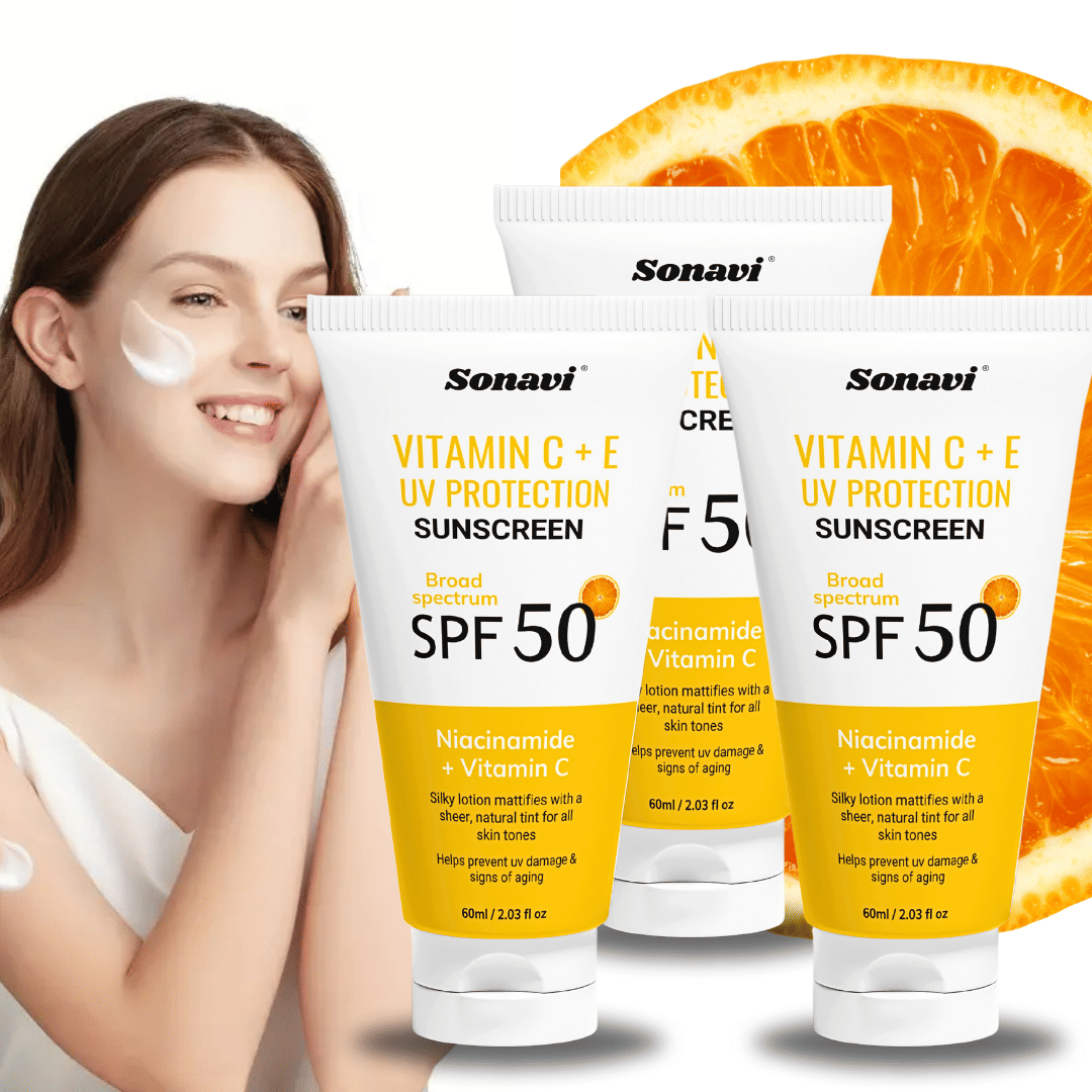 Sonavi SPF 50 Sunscreen Cream For All Skin Type ( Pack of 3 )
