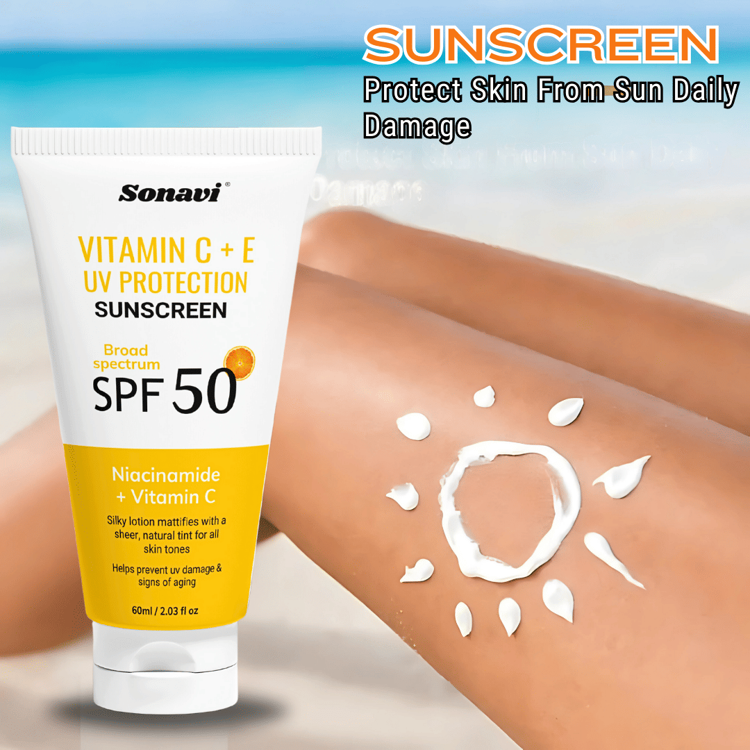Sonavi SPF 50 Sunscreen Cream For All Skin Type ( Pack of 1 )