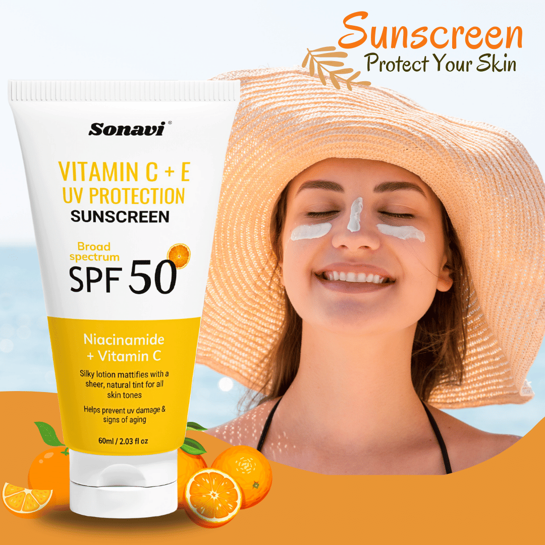 Sonavi SPF 50 Sunscreen Cream For All Skin Type ( Pack of 1 )