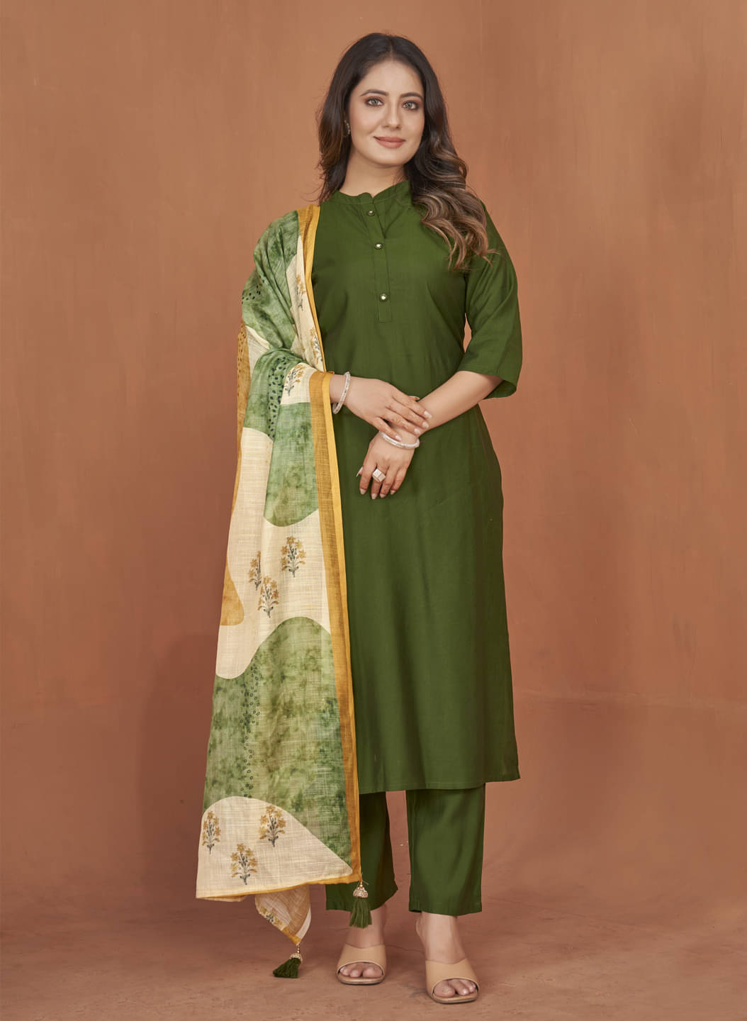 Style Samsara Silk Solid Kurti With Pants Women's Stitched Salwar Suit - Green ( Pack of 1 ) Style Samsara Silk Solid Kurti With Pants Women's Stitched Salwar Suit - Green ( Pack of 1 )