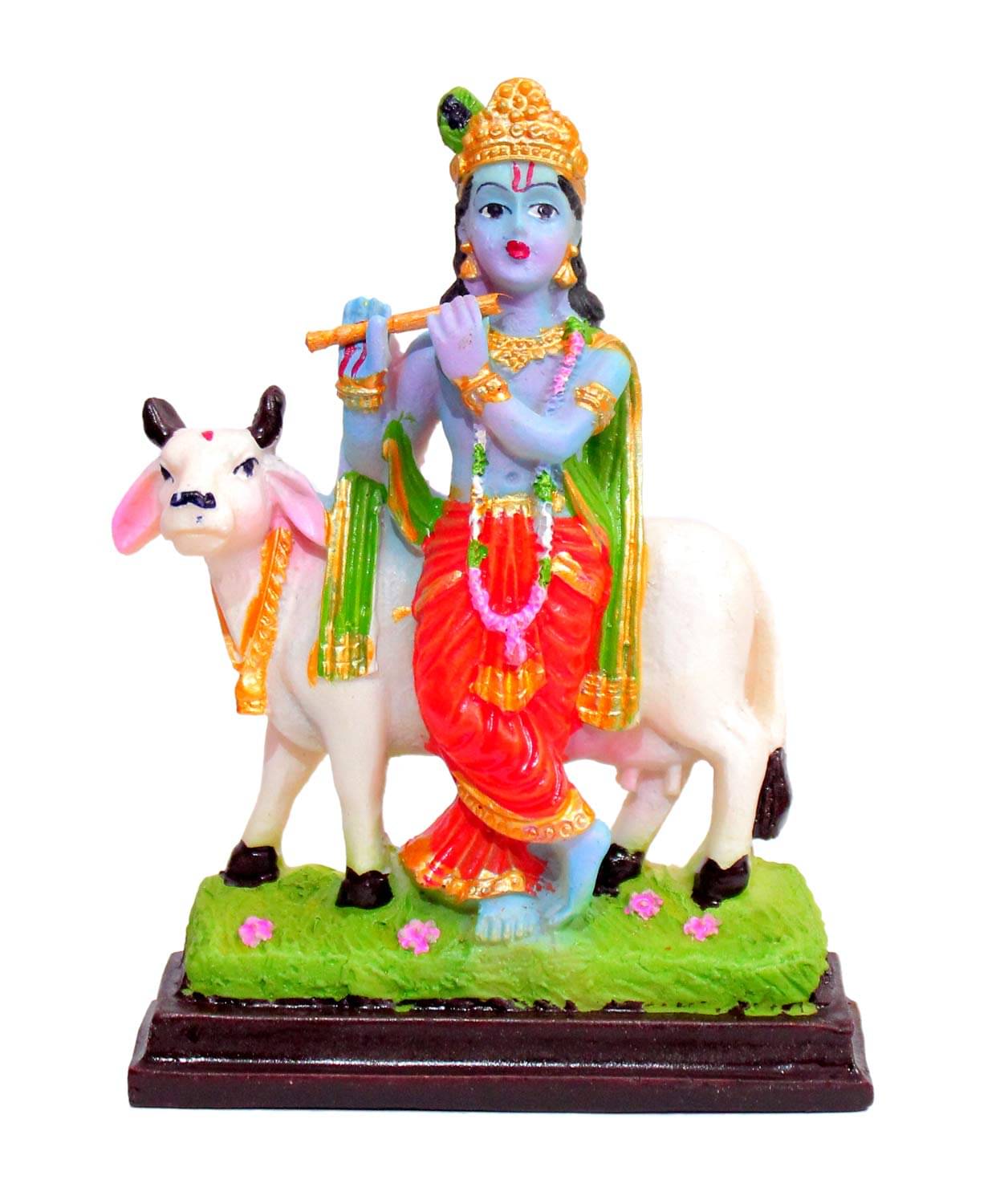 WINSOME COLLECTION Marble Dusk Lord Krishna Idol ( 13 cm ) WINSOME COLLECTION Marble Dusk Lord Krishna Idol ( 13 cm )