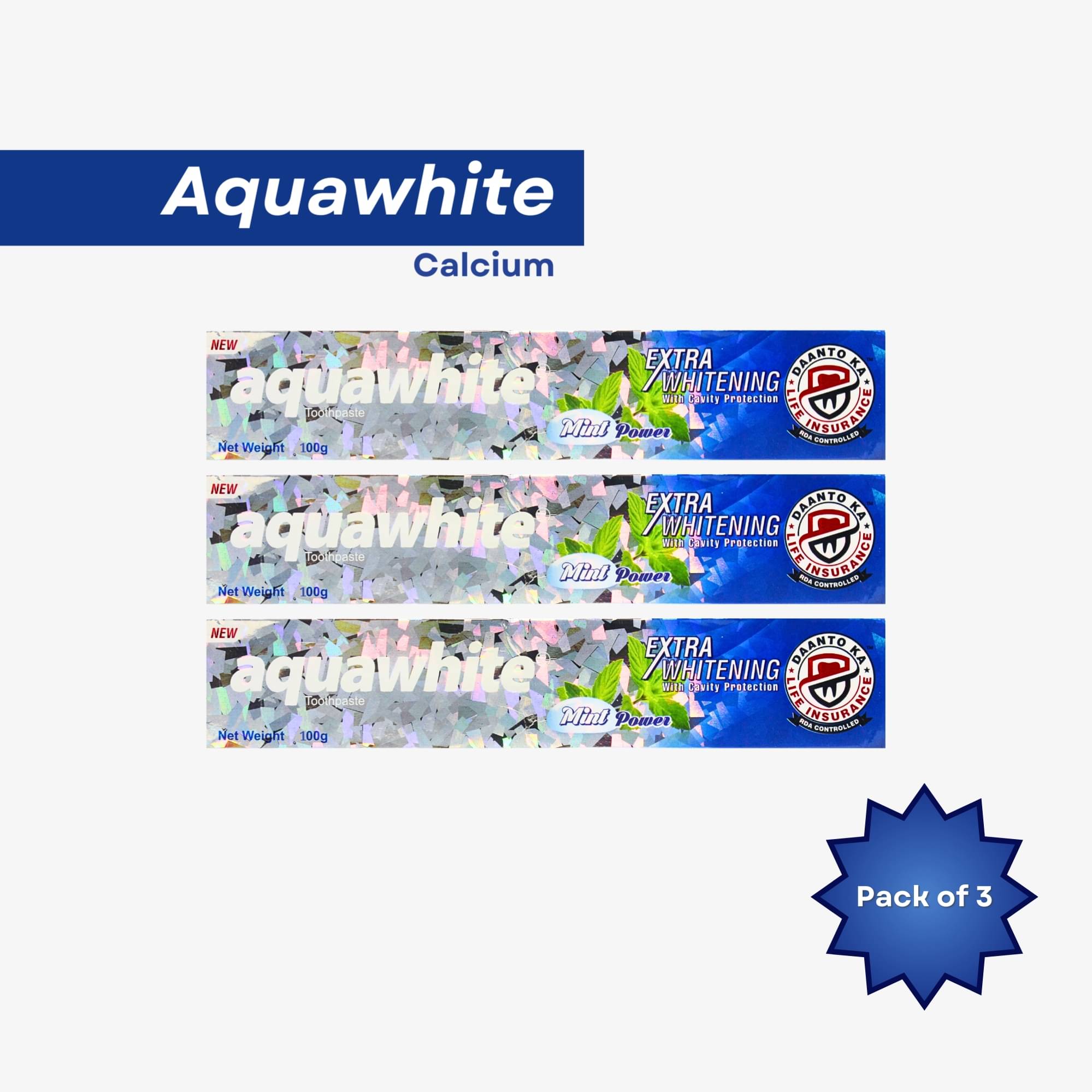 aquawhite Whitening Toothpaste Pack of 3 aquawhite Whitening Toothpaste Pack of 3