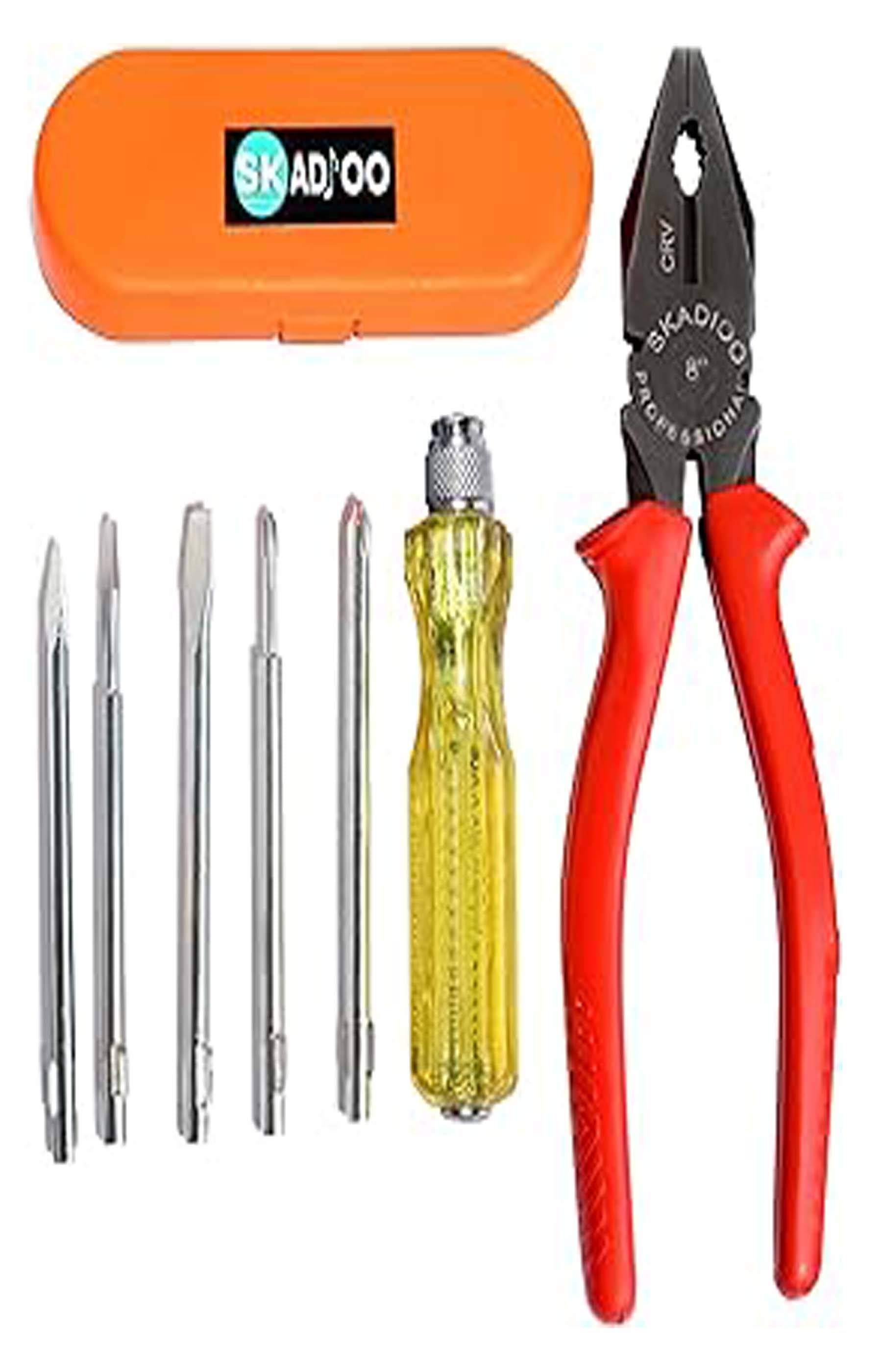     			5-Piece Screwdriver Set with Combination Pliers Combo, Screwdriver kit, Star screwdriver, 5-Pieces Screwdriver Kit, PLIERS, Screwdriver and pliers Set For Home (plier+screwdrivers set)