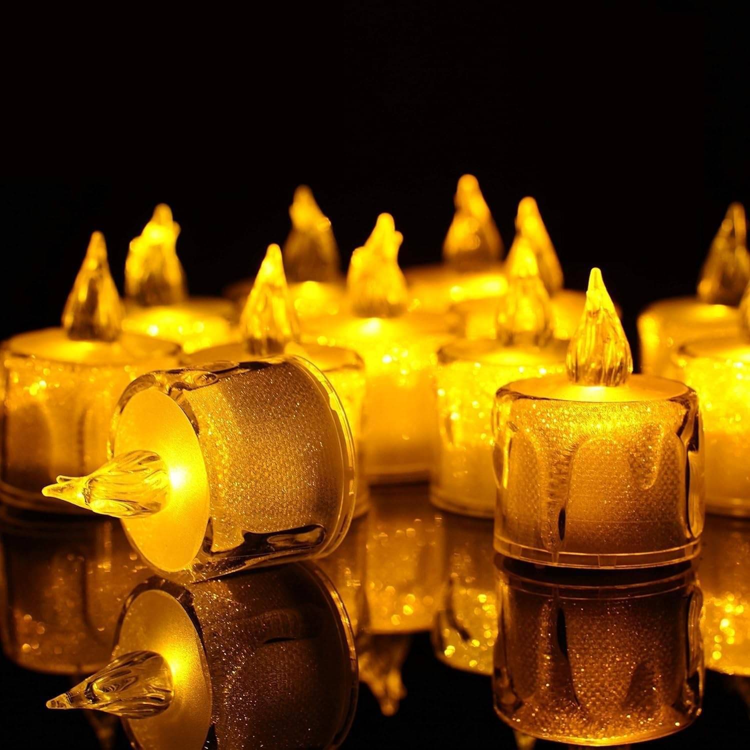     			ATIPRIYA Yellow LED Tea Light Candle 5 cm ( Pack of 4 )