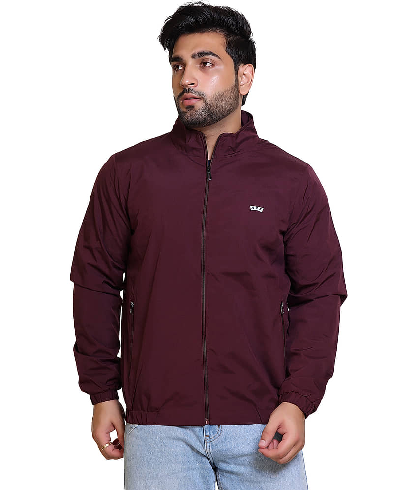AZF Nylon Men's Casual Jacket - Wine ( Pack of 1 ) - Jackets & Coats | Buy online on ZillyBuy