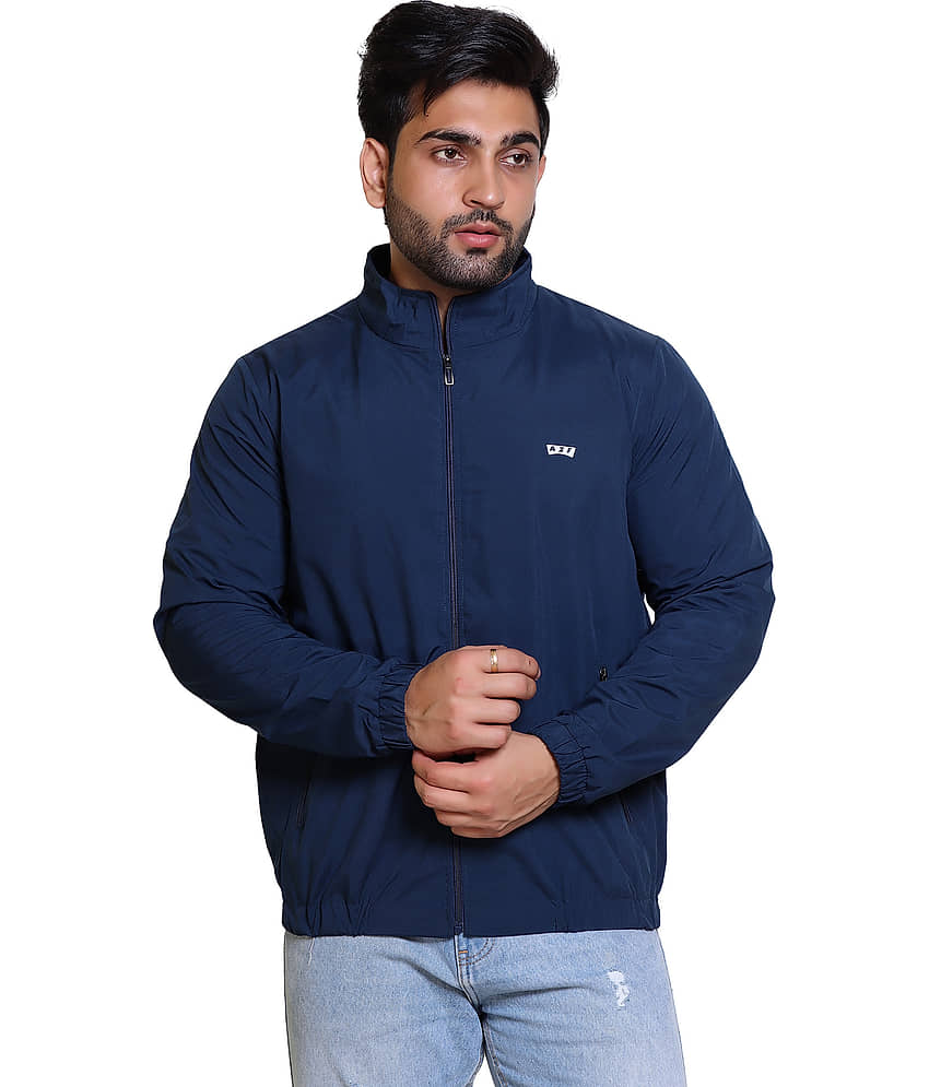 AZF Nylon Men's Windcheater Jacket - Blue ( Pack of 1 ) - Jackets & Coats | Buy online on ZillyBuy