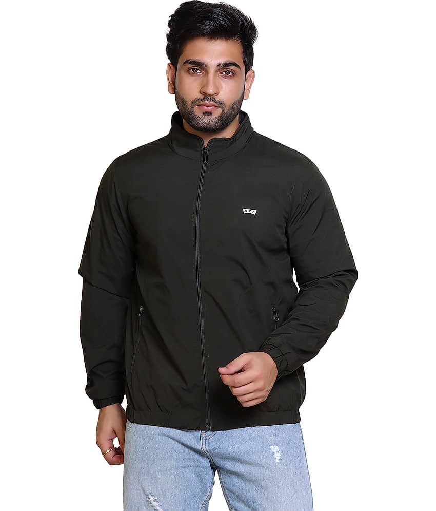 AZF Nylon Men's Windcheater Jacket - Olive ( Pack of 1 ) - Jackets & Coats | Buy online on ZillyBuy