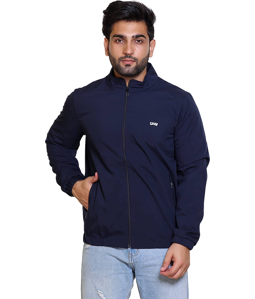 AZF Nylon Men's Windcheater Jacket - Navy ( Pack of 1 ) - Jackets & Coats | Buy online on ZillyBuy