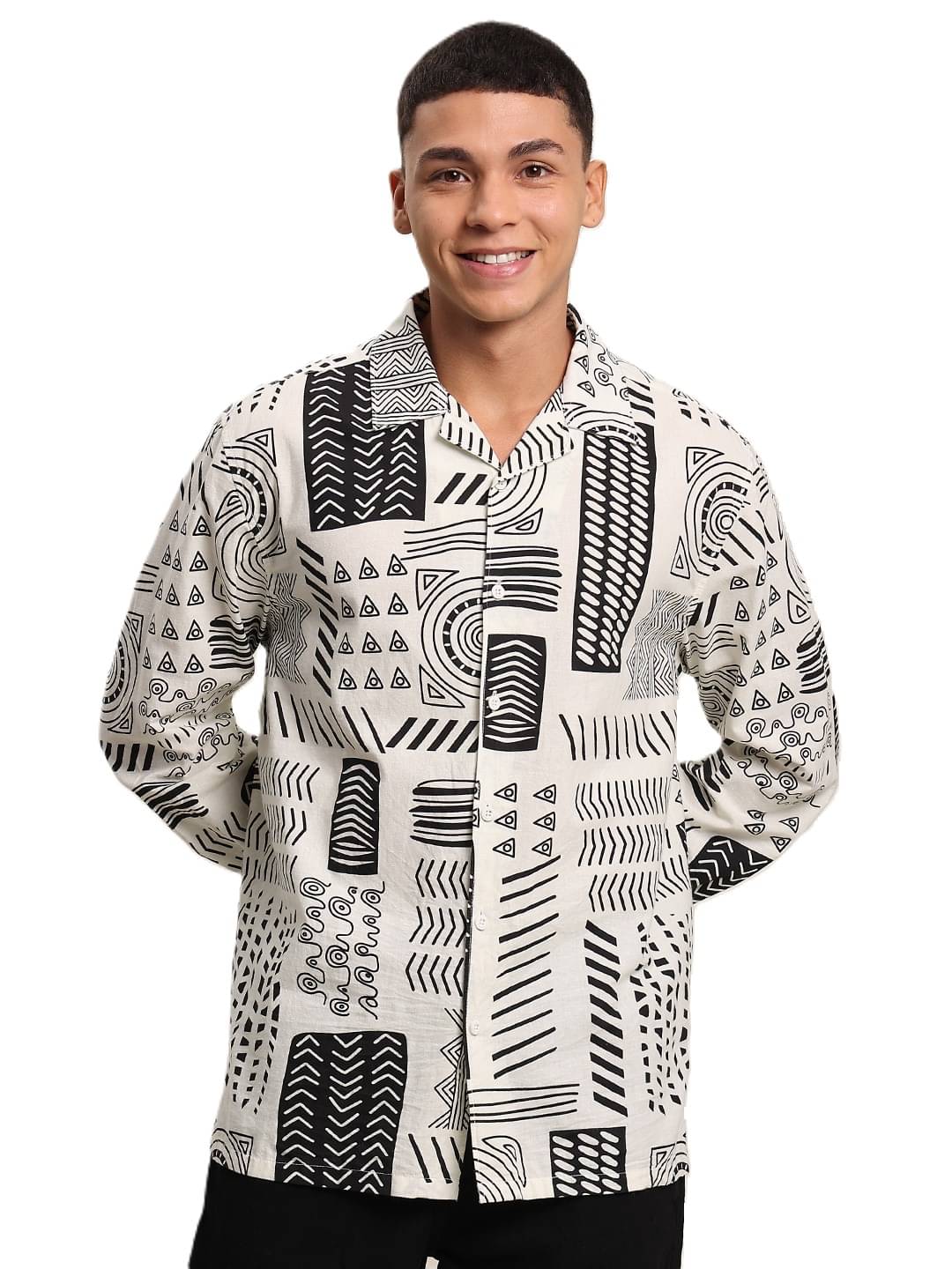     			Bene Kleed Men Opaque Printed Casual Shirt