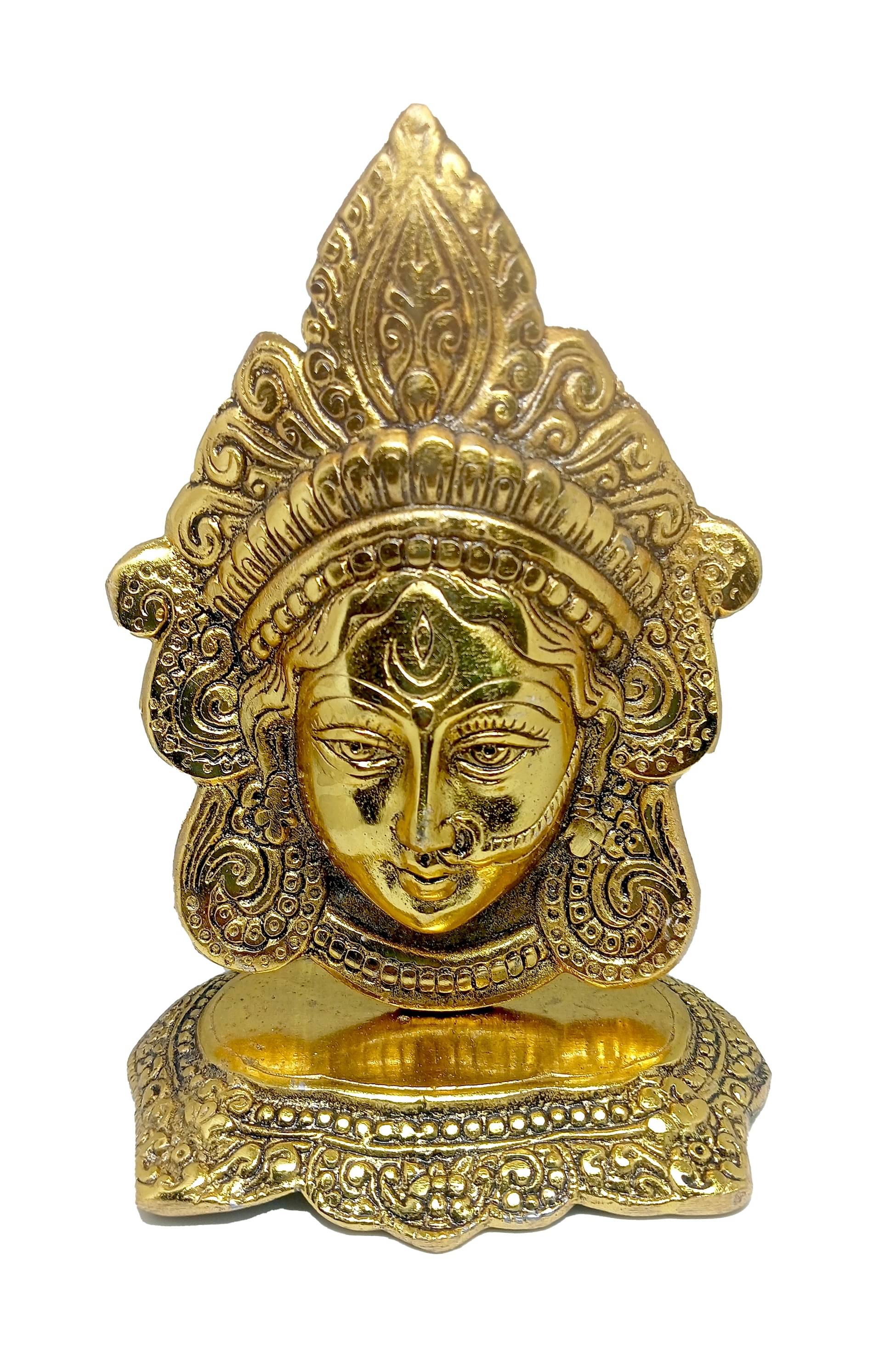 Bovzen Aluminium Goddess Durga Idol ( 16.5 cm ) Bovzen Aluminium Goddess Durga Idol ( 16.5 cm )