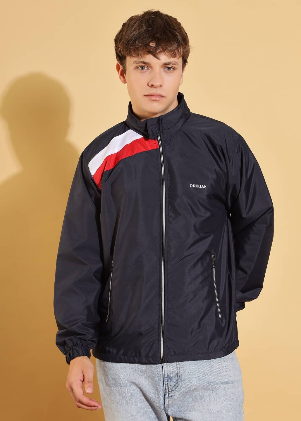 Dollar Polyester Blend Men's Windcheater Jacket - Navy ( Pack of 1 ) Dollar Polyester Blend Men's Windcheater Jacket - Navy ( Pack of 1 )