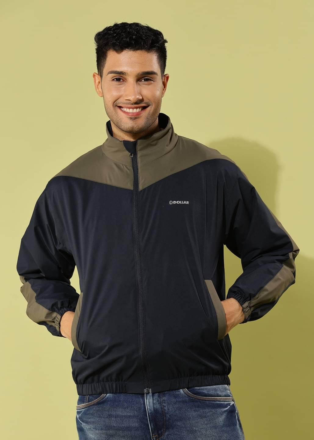 Dollar Polyester Blend Men's Windcheater Jacket - Navy ( Pack of 1 ) Dollar Polyester Blend Men's Windcheater Jacket - Navy ( Pack of 1 )