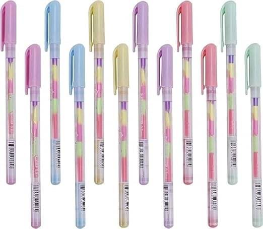 Eclet 12 Pcs Neon Color Set Neon Metallic Fluorescence Highlighter Pastel Gel Pen For Art Sketch Doodle Painting Drawing Kids Gift_B Eclet 12 Pcs Neon Color Set Neon Metallic Fluorescence Highlighter Pastel Gel Pen For Art Sketch Doodle Painting Drawing Kids Gift_B
