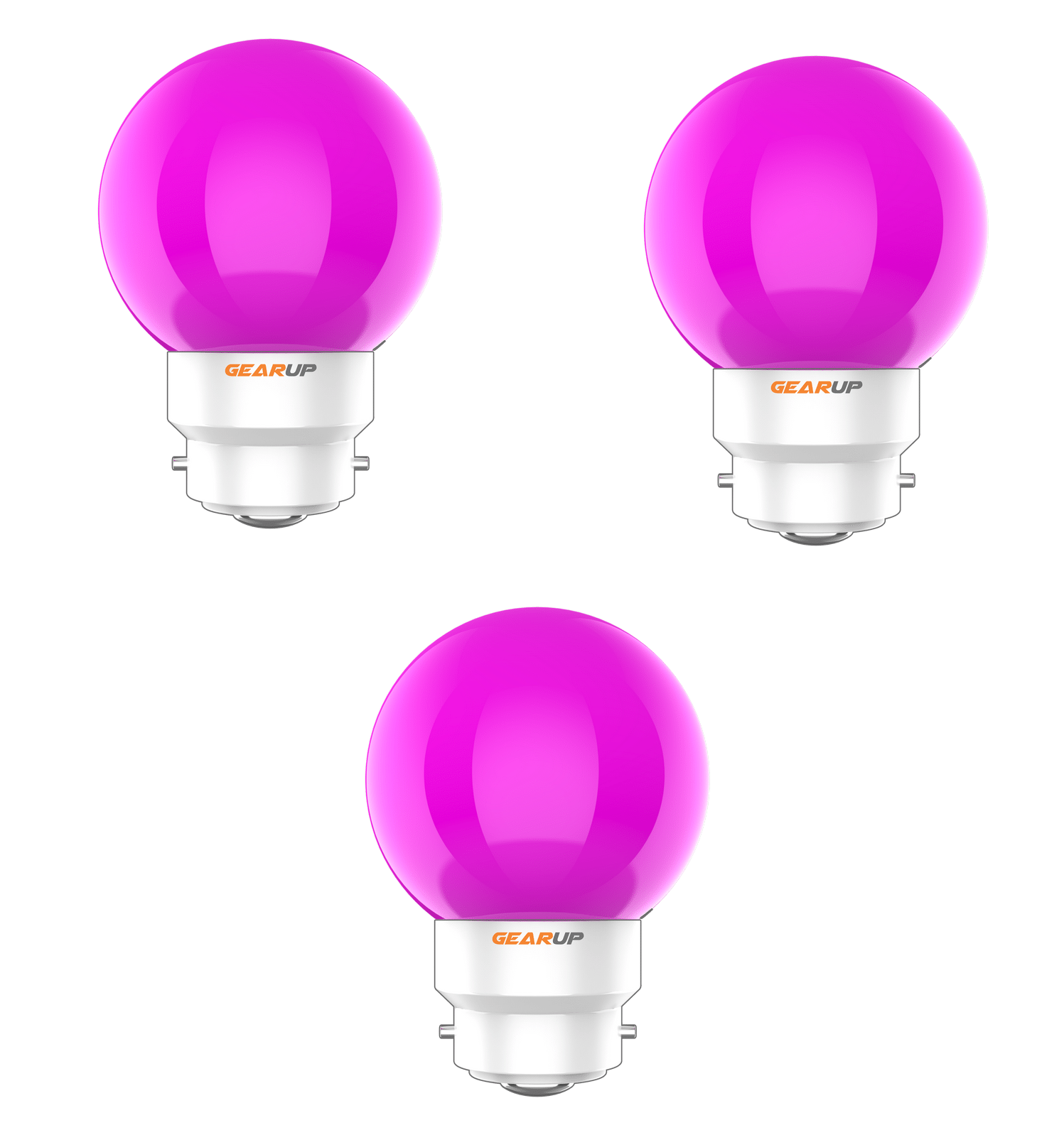     			Gearup 0.5W Dimmable LED Bulb ( Pack of 3 )