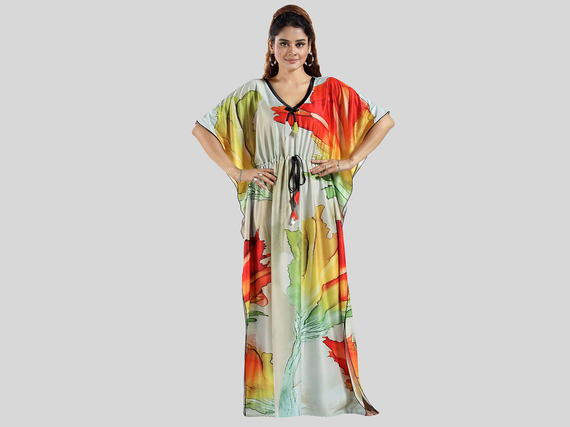 Gutthi Multi Color Satin Women's Nightwear Nighty & Night Gowns ( Pack of 1 ) Gutthi Multi Color Satin Women's Nightwear Nighty & Night Gowns ( Pack of 1 )