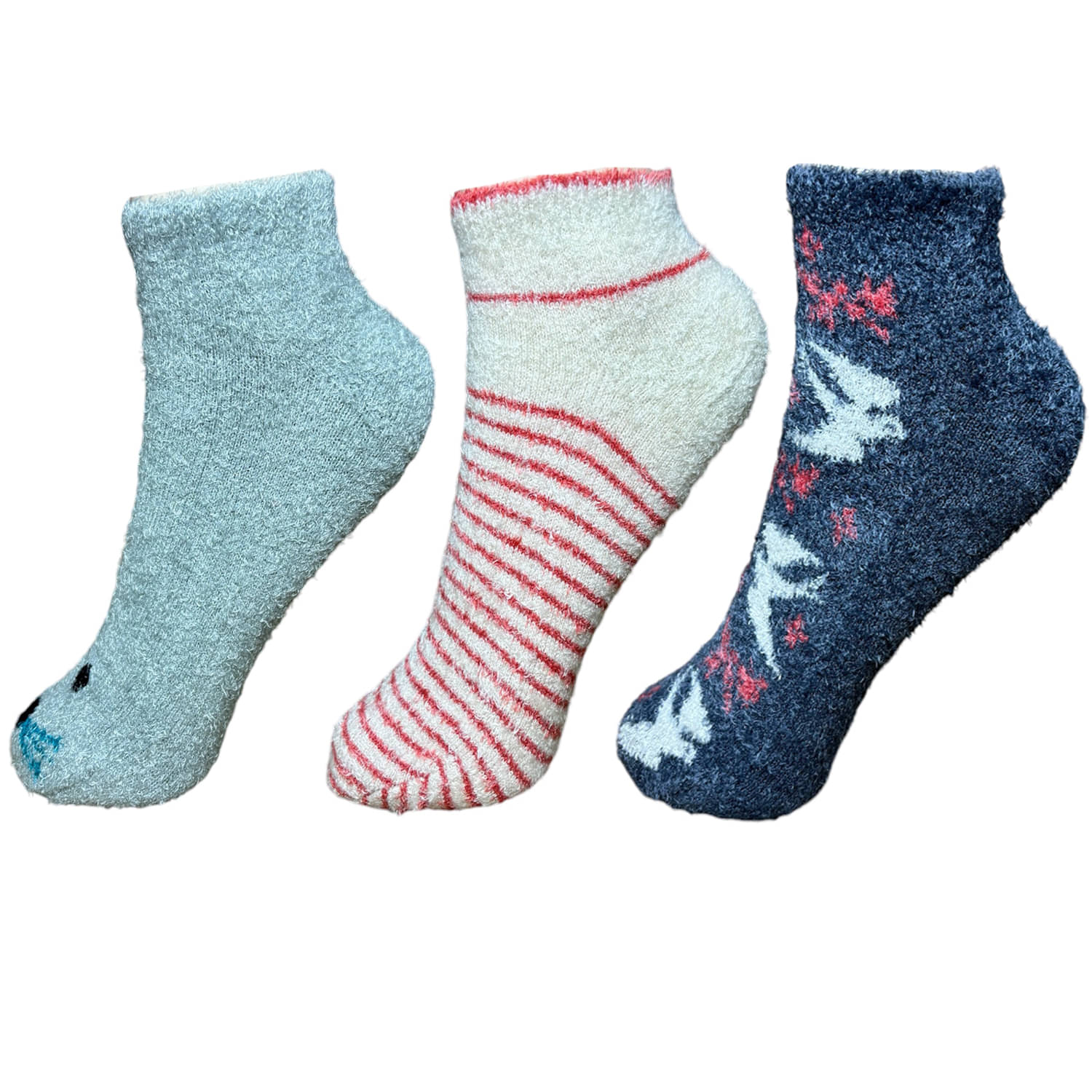 HF LUMEN Pack of 3 Woollen Women's Self Design Ankle Length Socks ( Multicolor ) HF LUMEN Pack of 3 Woollen Women's Self Design Ankle Length Socks ( Multicolor )